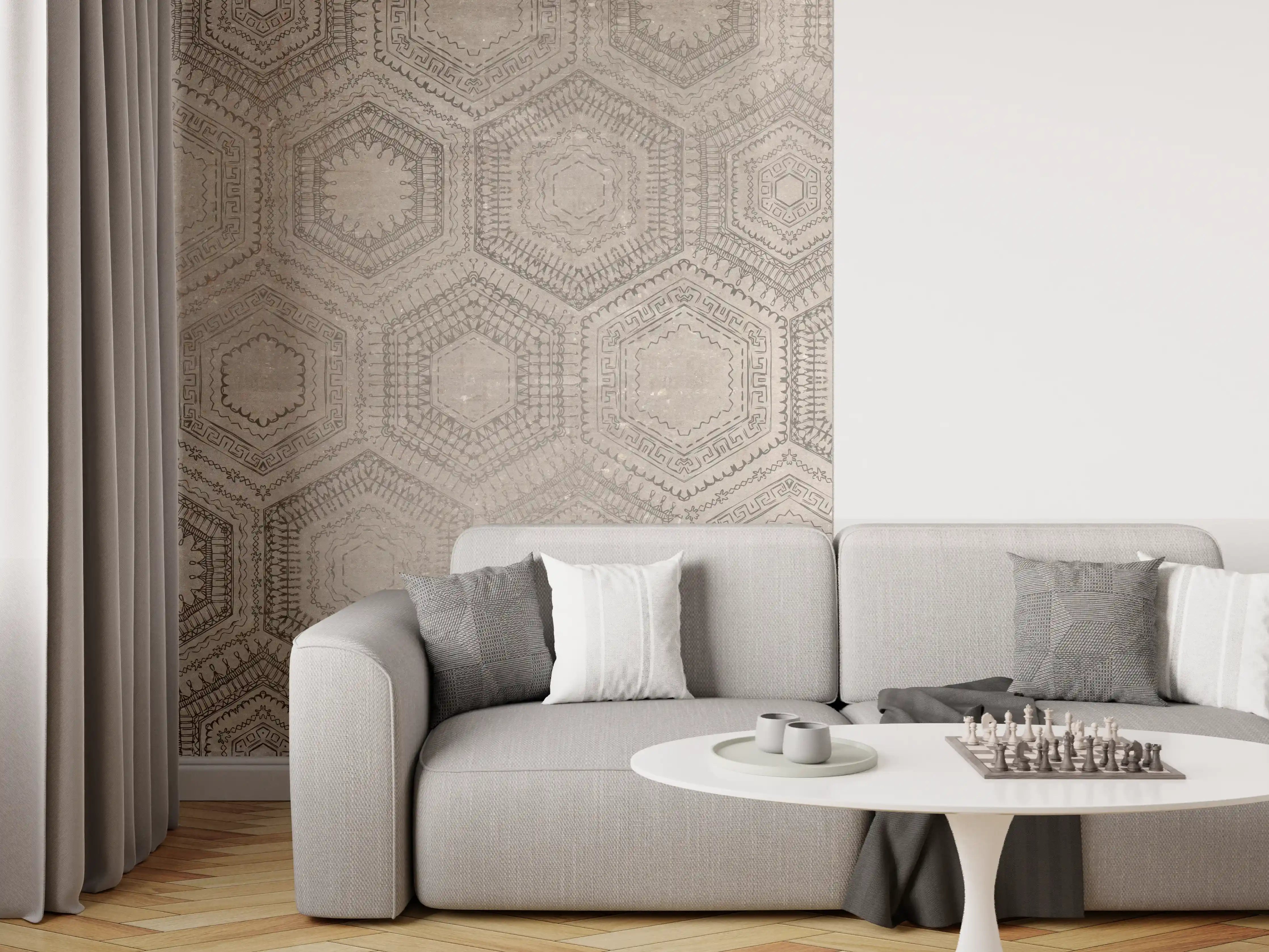 Wandverkleidung Wohnzimmer - Alte Orientalische Mosaik