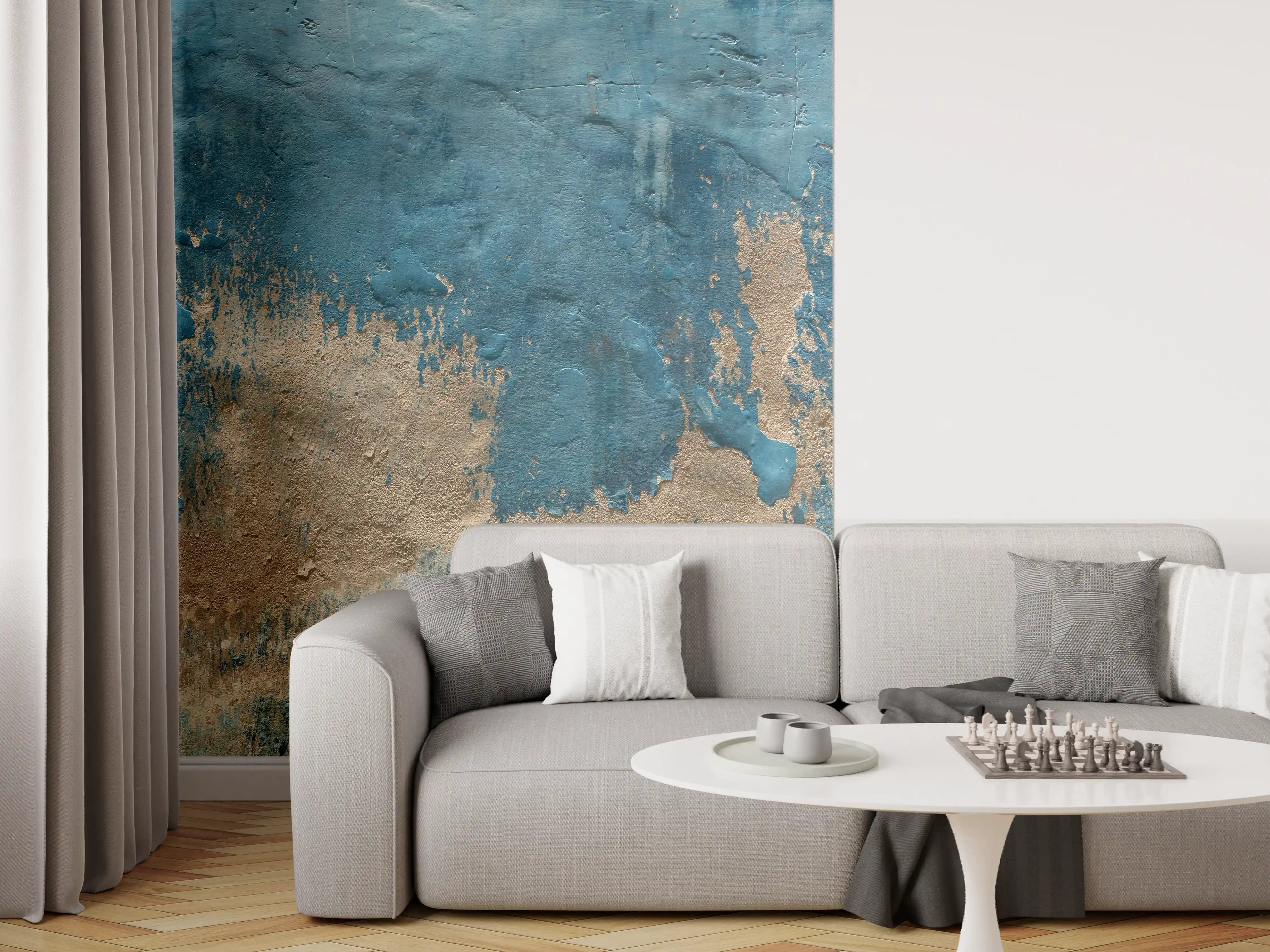 Wandverkleidung Wohnzimmer - Alte Wand mit kaputtem Putz