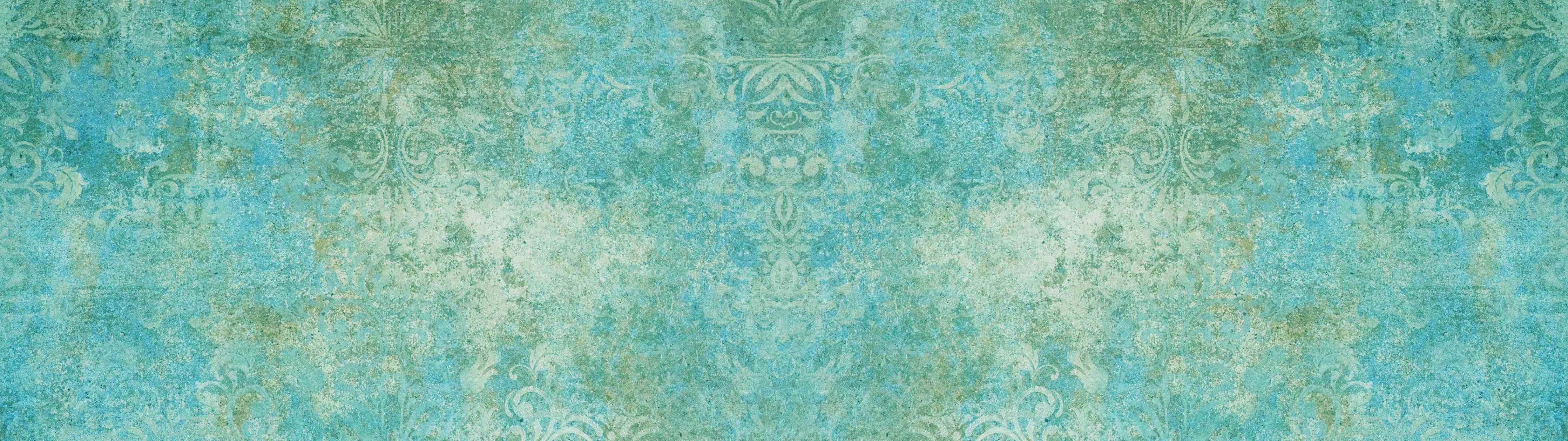 Wandverkleidung Wohnzimmer-Alte blaugrüne Vintage-Fliesen