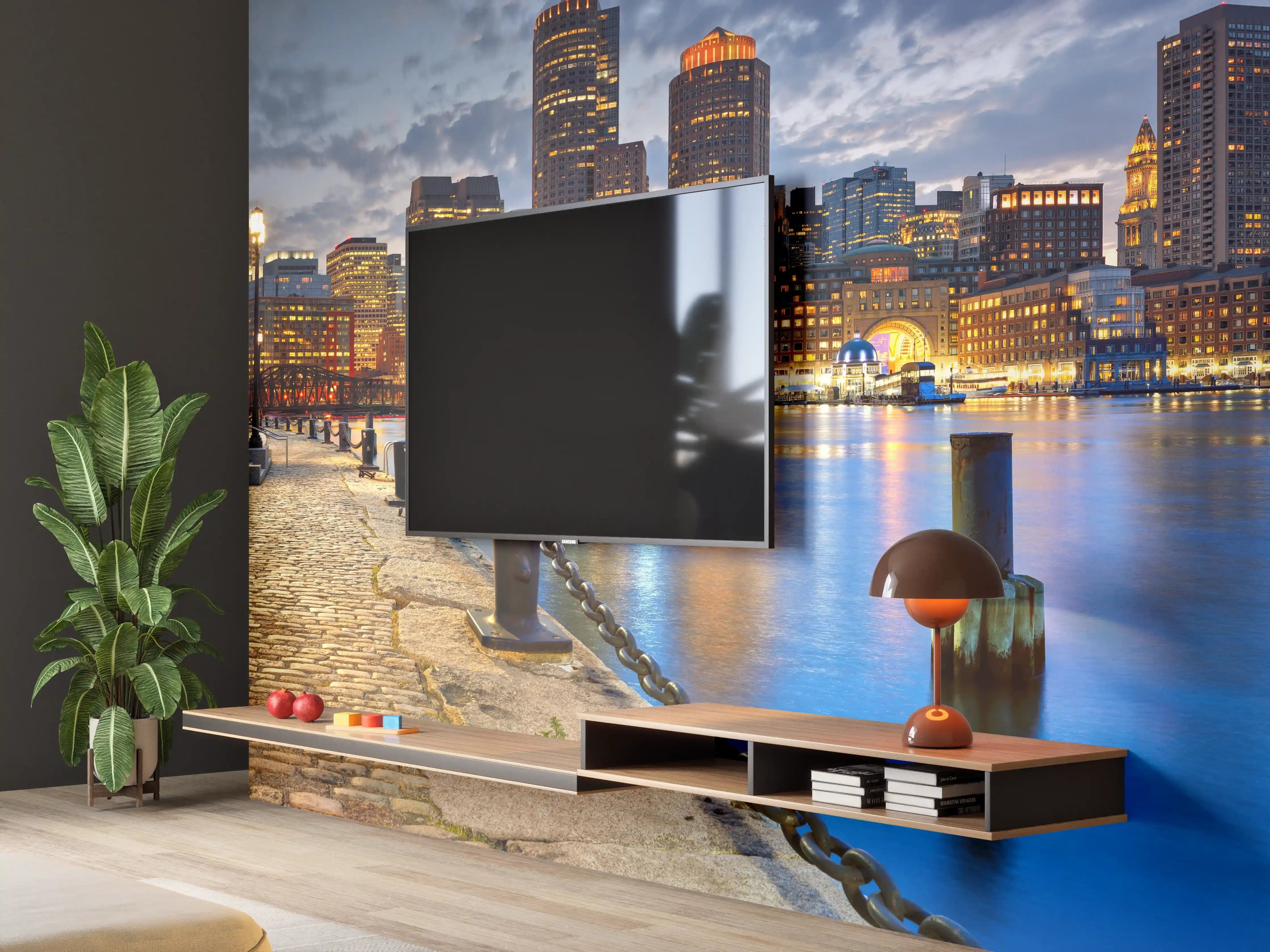 Wandverkleidung Wohnzimmer - Alte kaputte Betonmauer