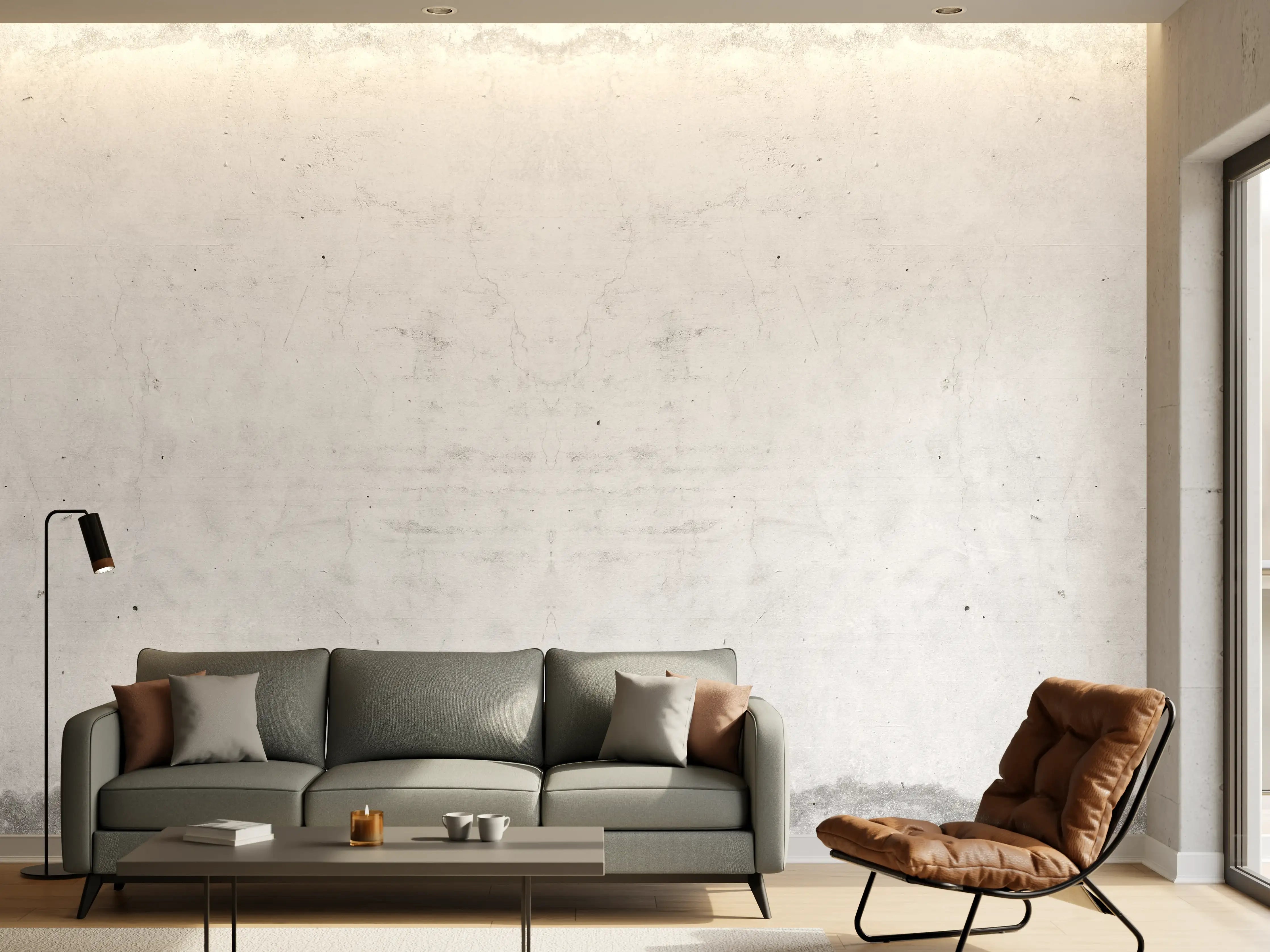 Wandverkleidung Wohnzimmer - Alte schmutzige Zementwand