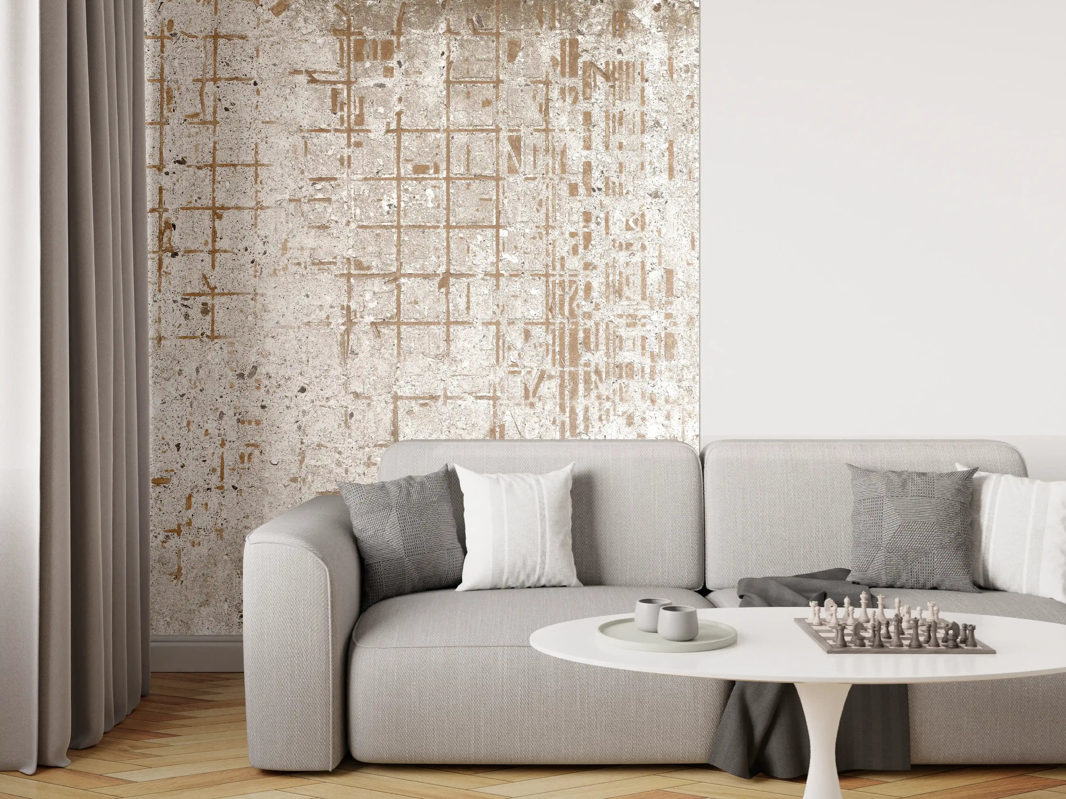 Wandverkleidung Wohnzimmer - Alte vintage Betonmauer