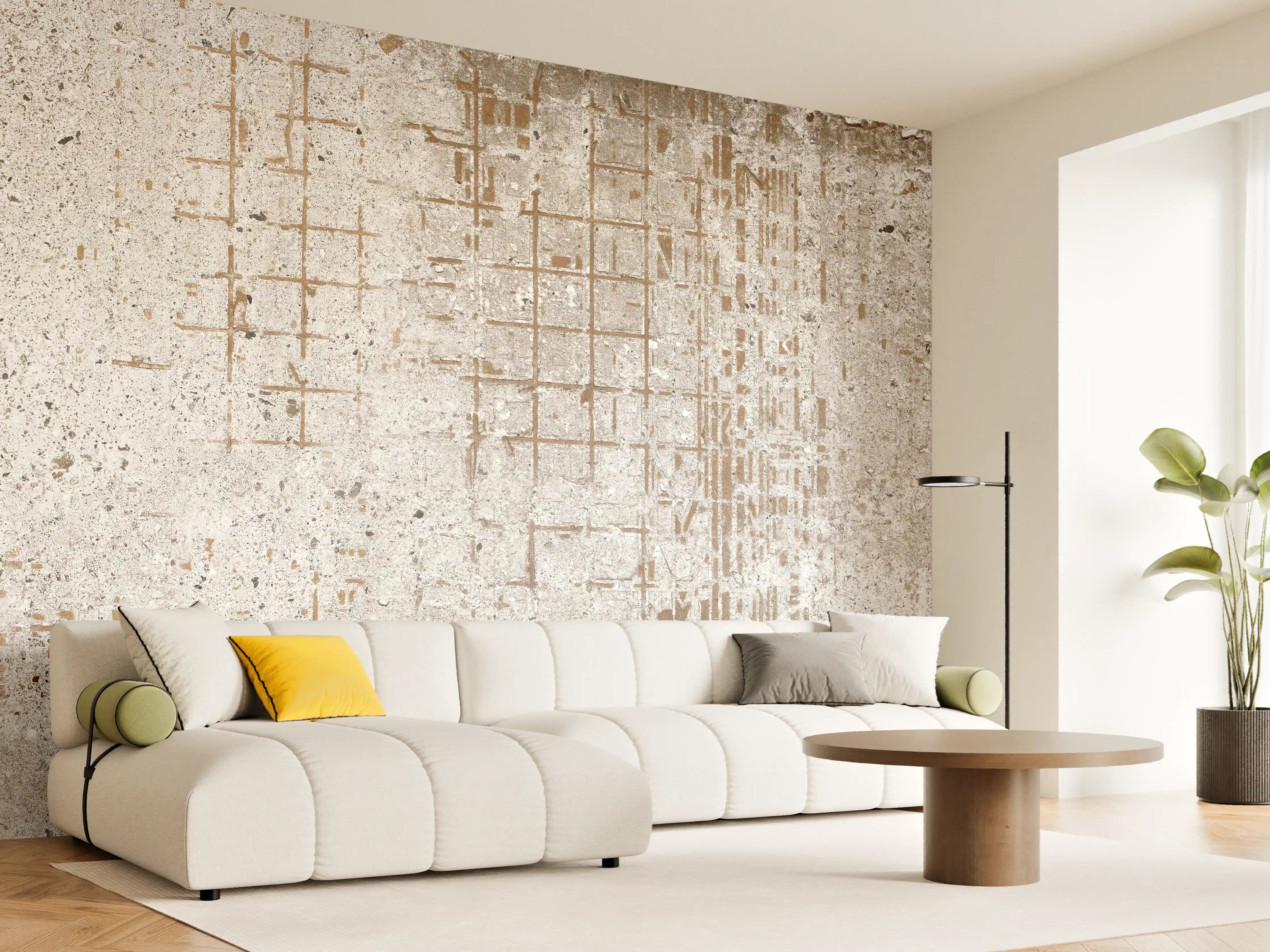 Wandverkleidung Wohnzimmer - Alte vintage Betonmauer