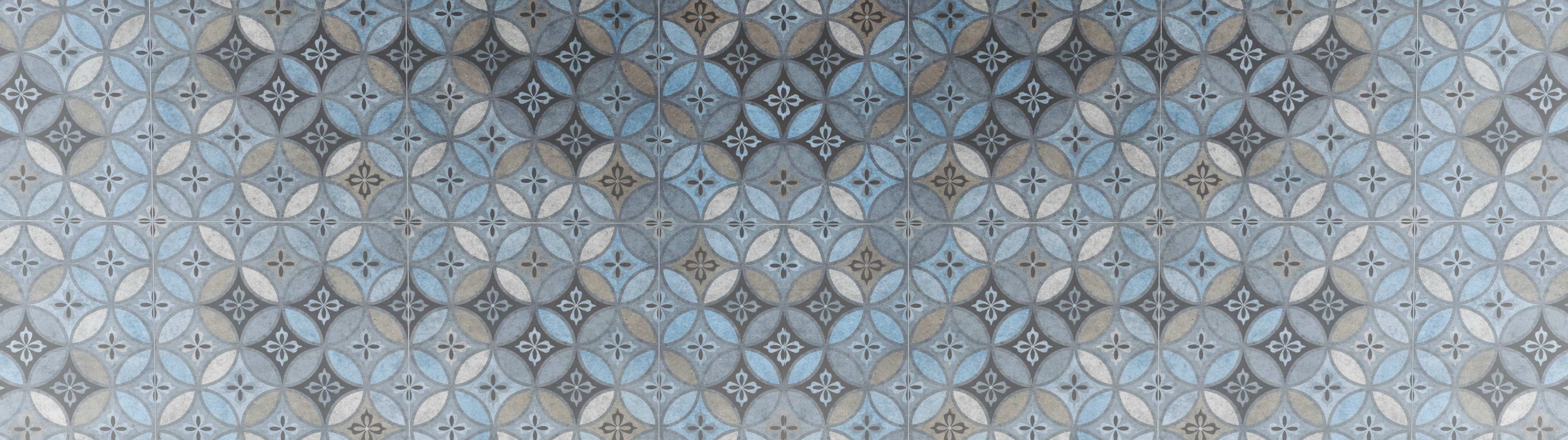 Wandverkleidung Wohnzimmer-Altes Buntes Patchwork Mosaik Motiv