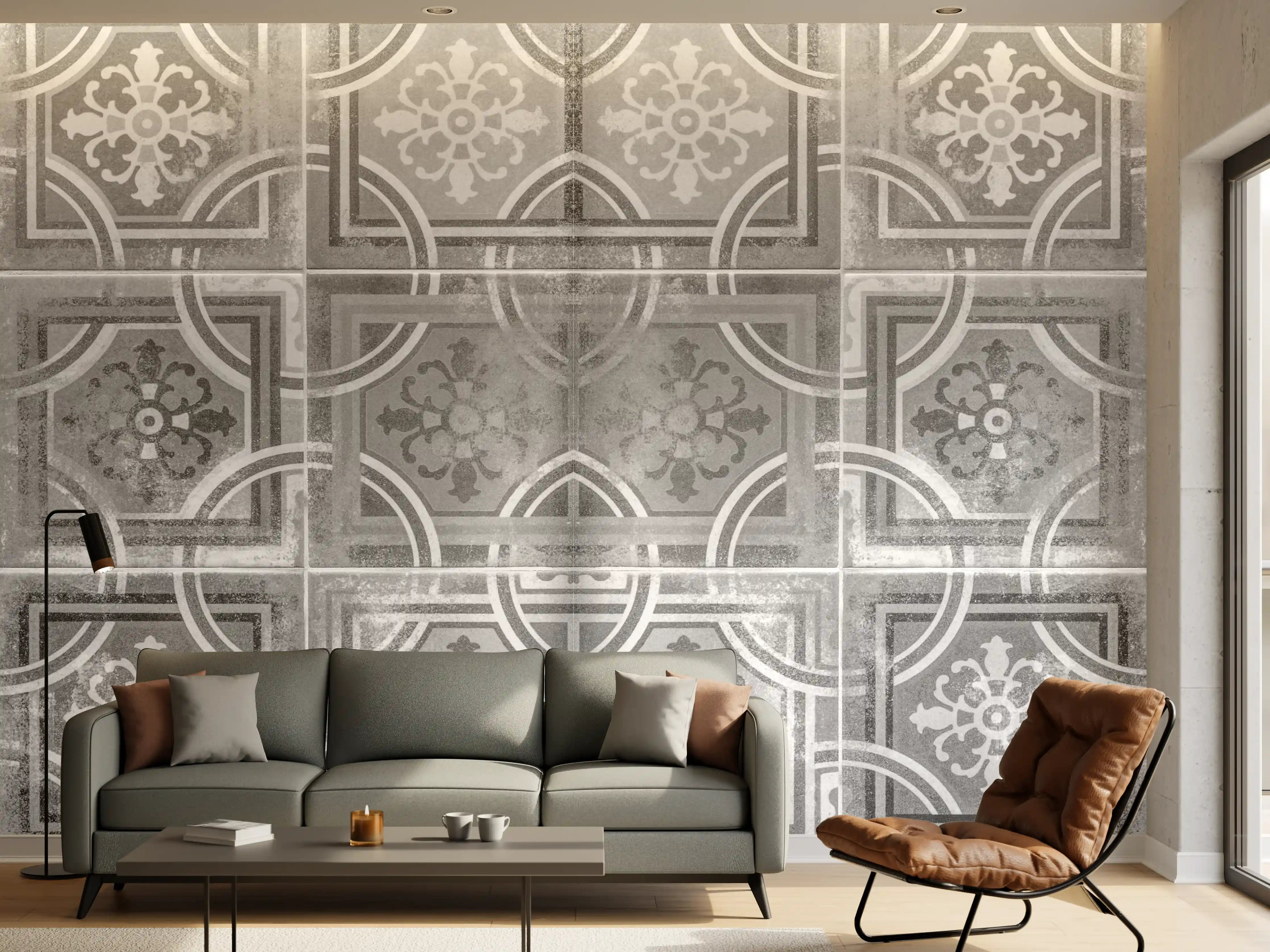 Wandverkleidung Wohnzimmer - Arabische schäbige Fliesen Hintergrund