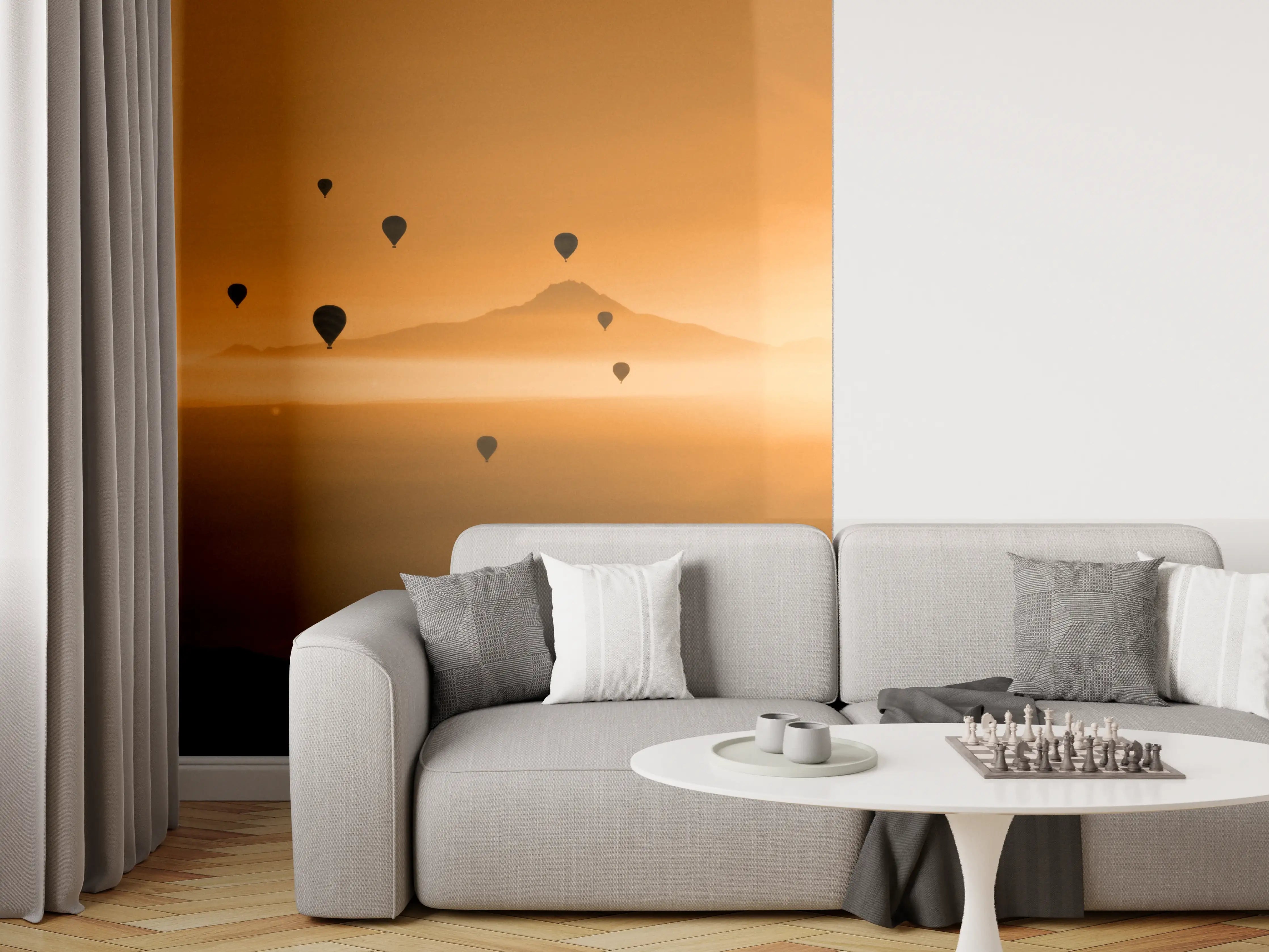 Wandverkleidung Wohnzimmer - Ballontour über Göreme - Kapadokien