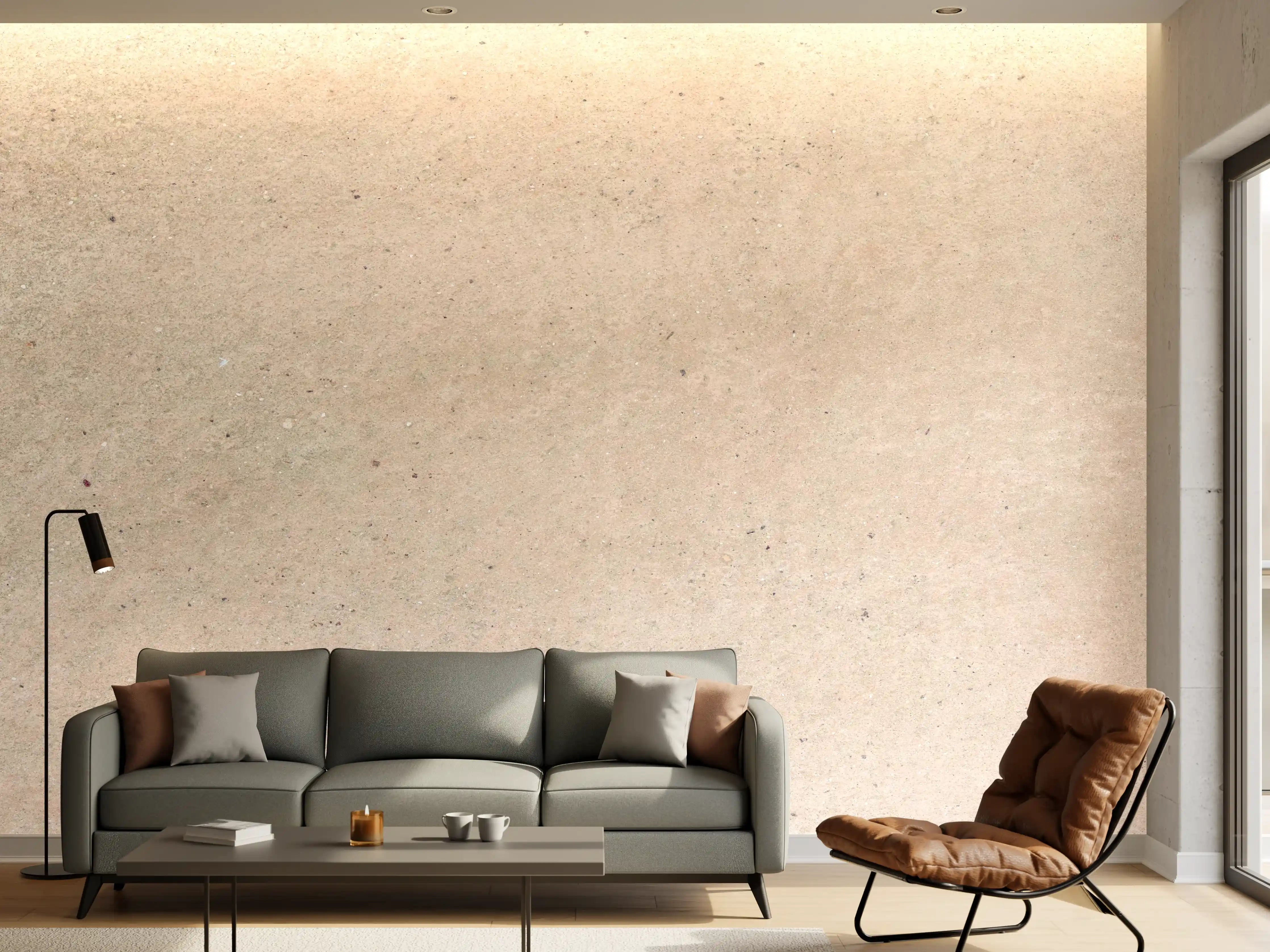 Wandverkleidung Wohnzimmer - Beige Betonhintergrund