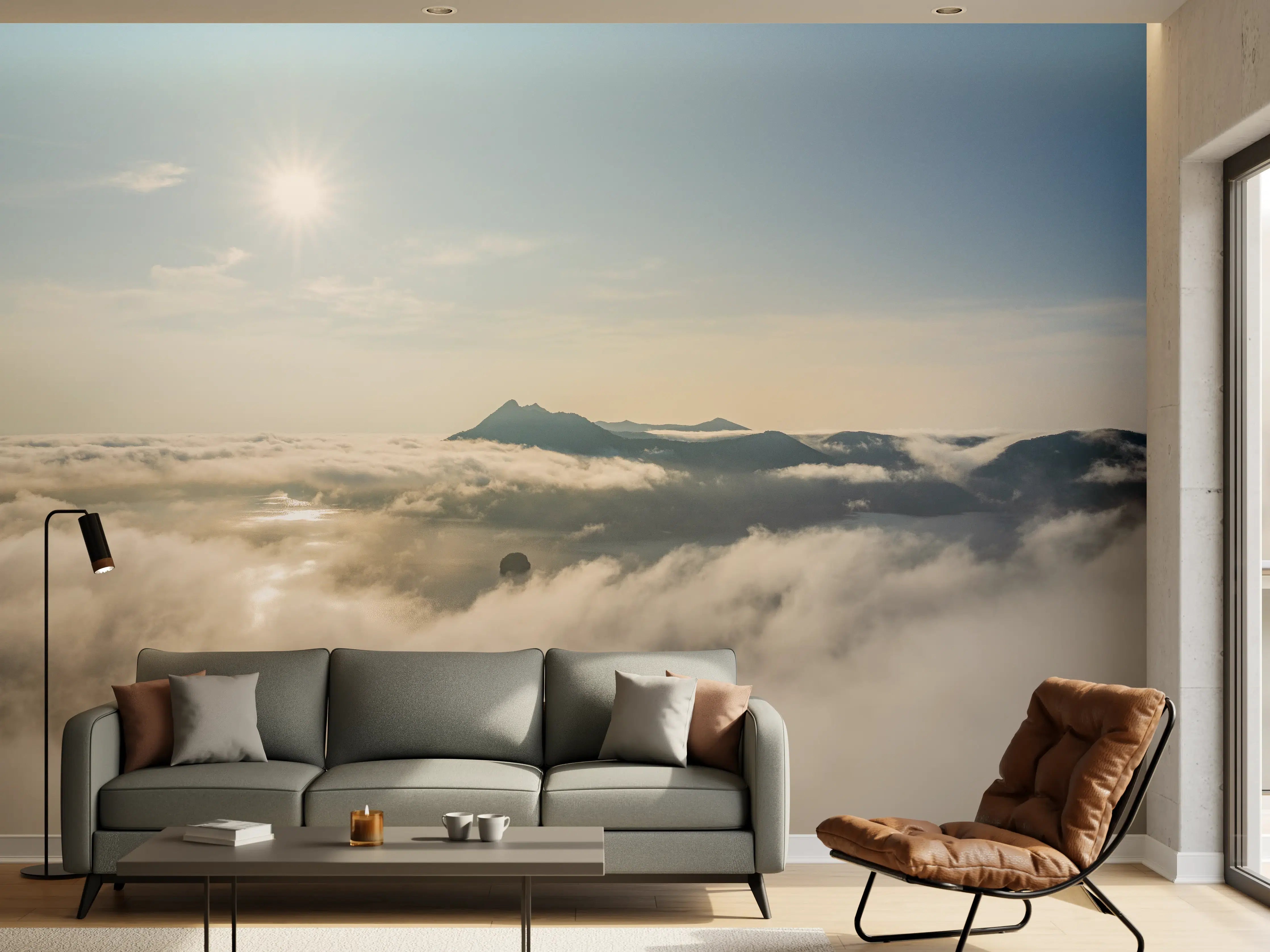Wandverkleidung Wohnzimmer - Berg Asahi Unkai