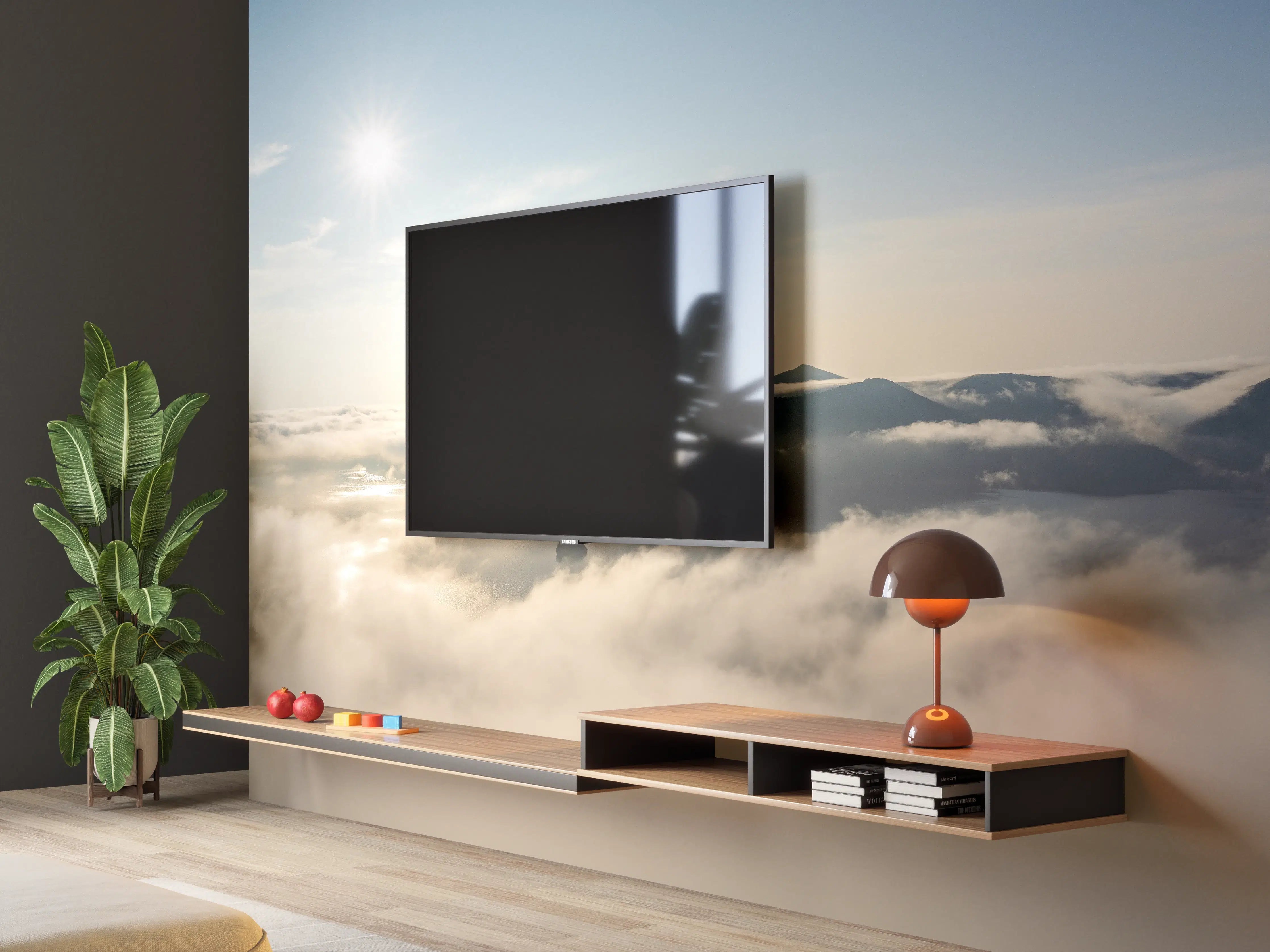 Wandverkleidung Wohnzimmer - Berg Asahi Unkai