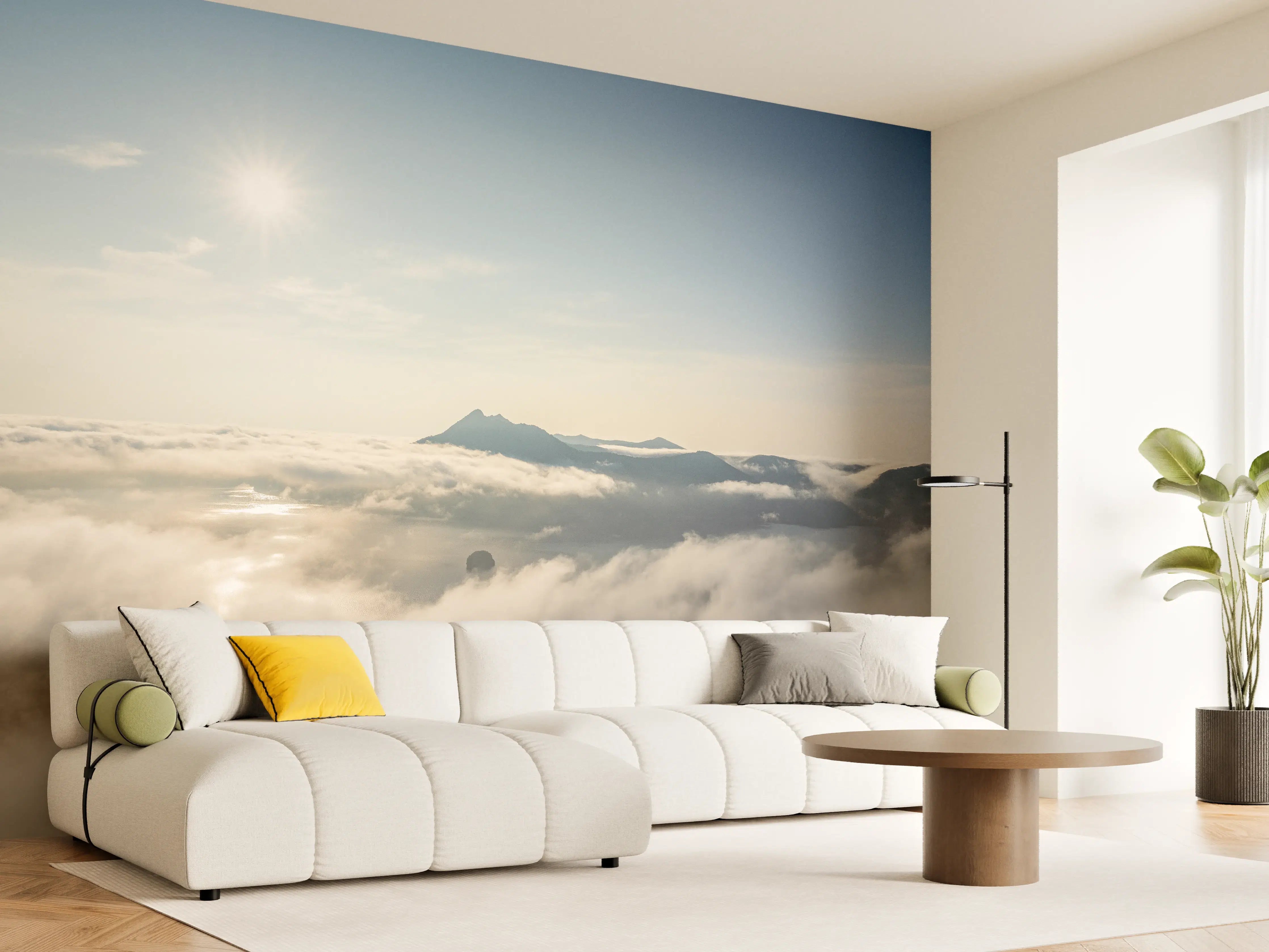 Wandverkleidung Wohnzimmer - Berg Asahi Unkai