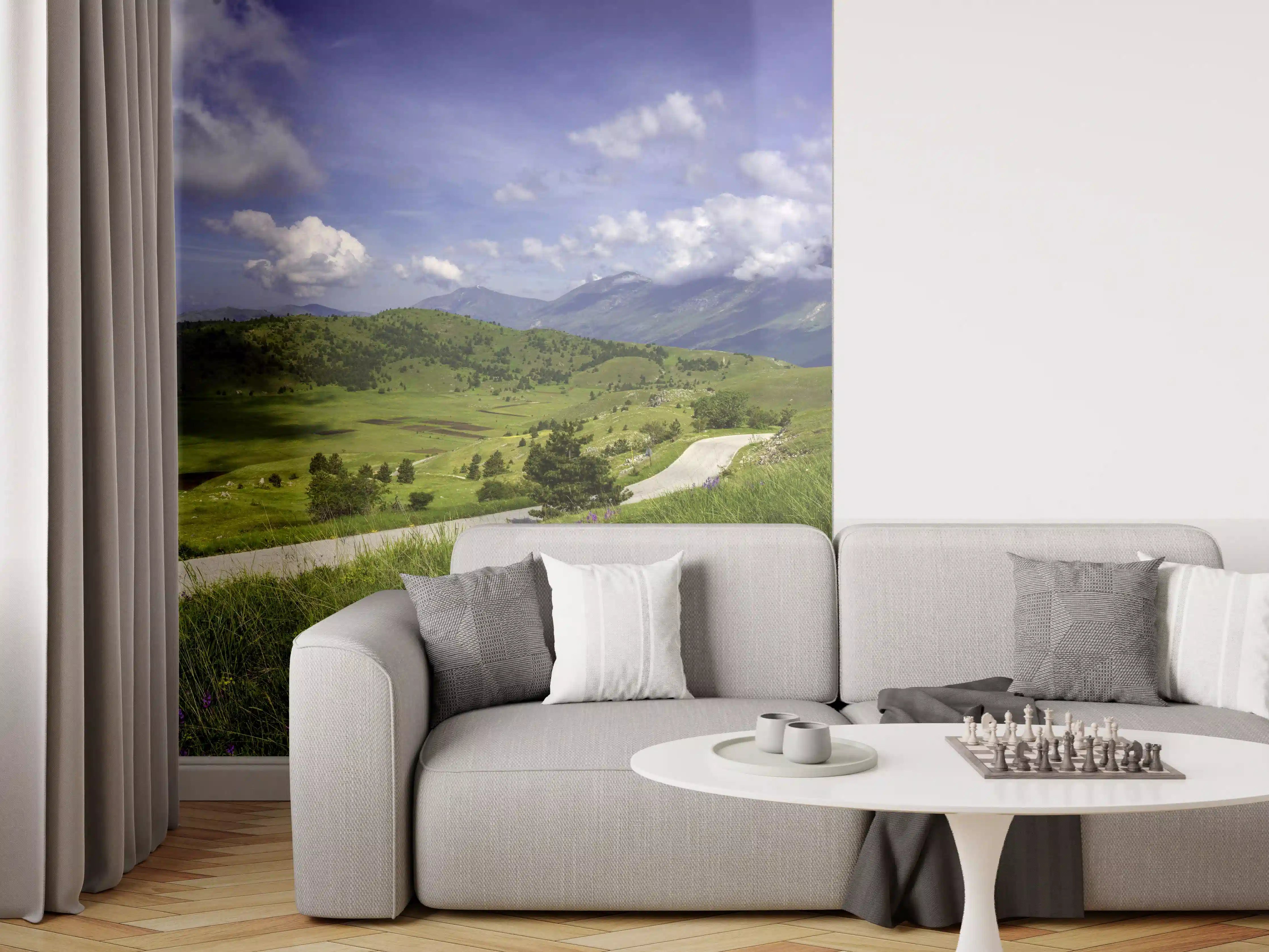 Wandverkleidung Wohnzimmer - Berglandschaft - Berglandschaft - Naturpark Gran Sasso