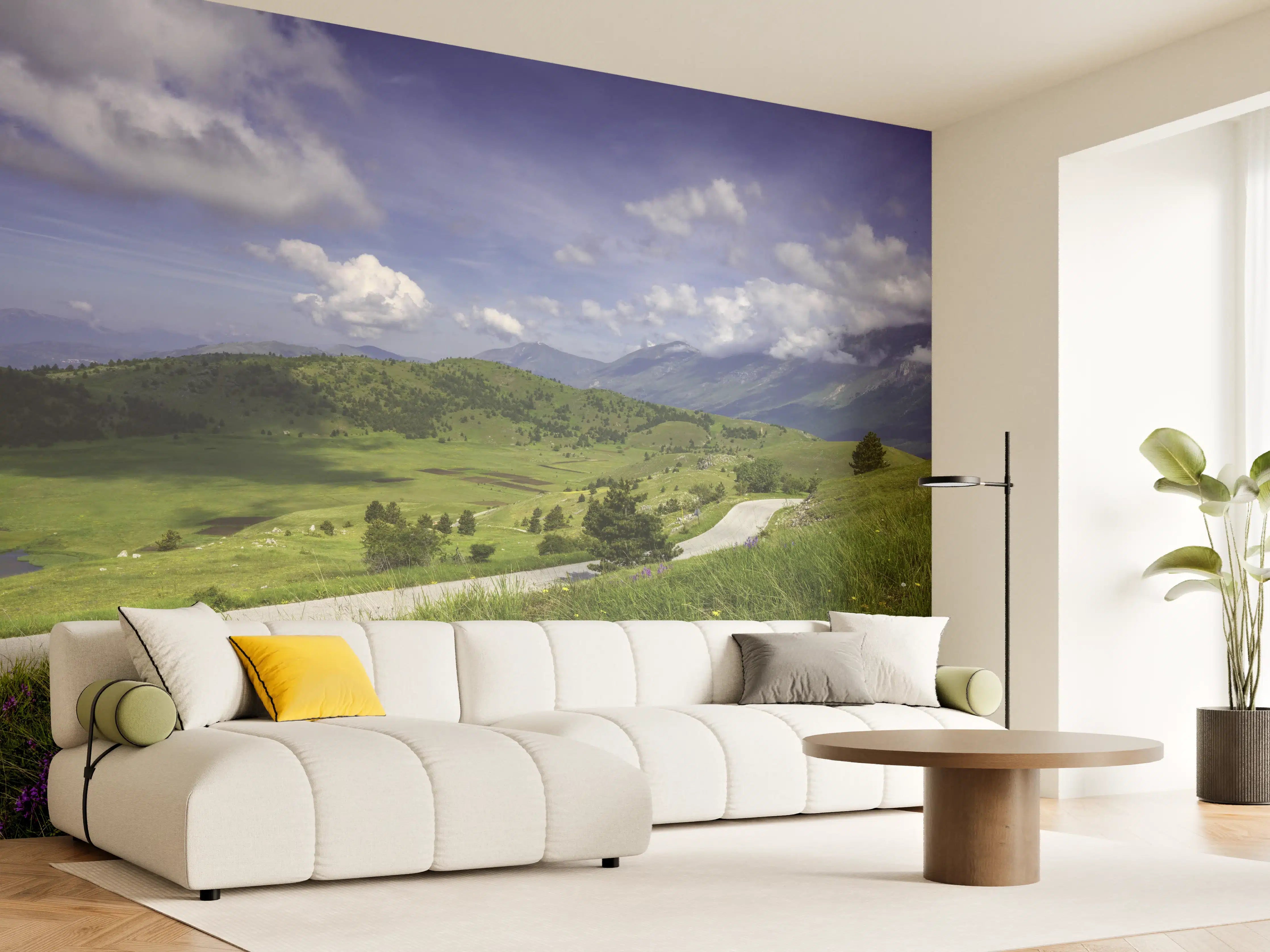 Wandverkleidung Wohnzimmer - Berglandschaft - Berglandschaft - Naturpark Gran Sasso
