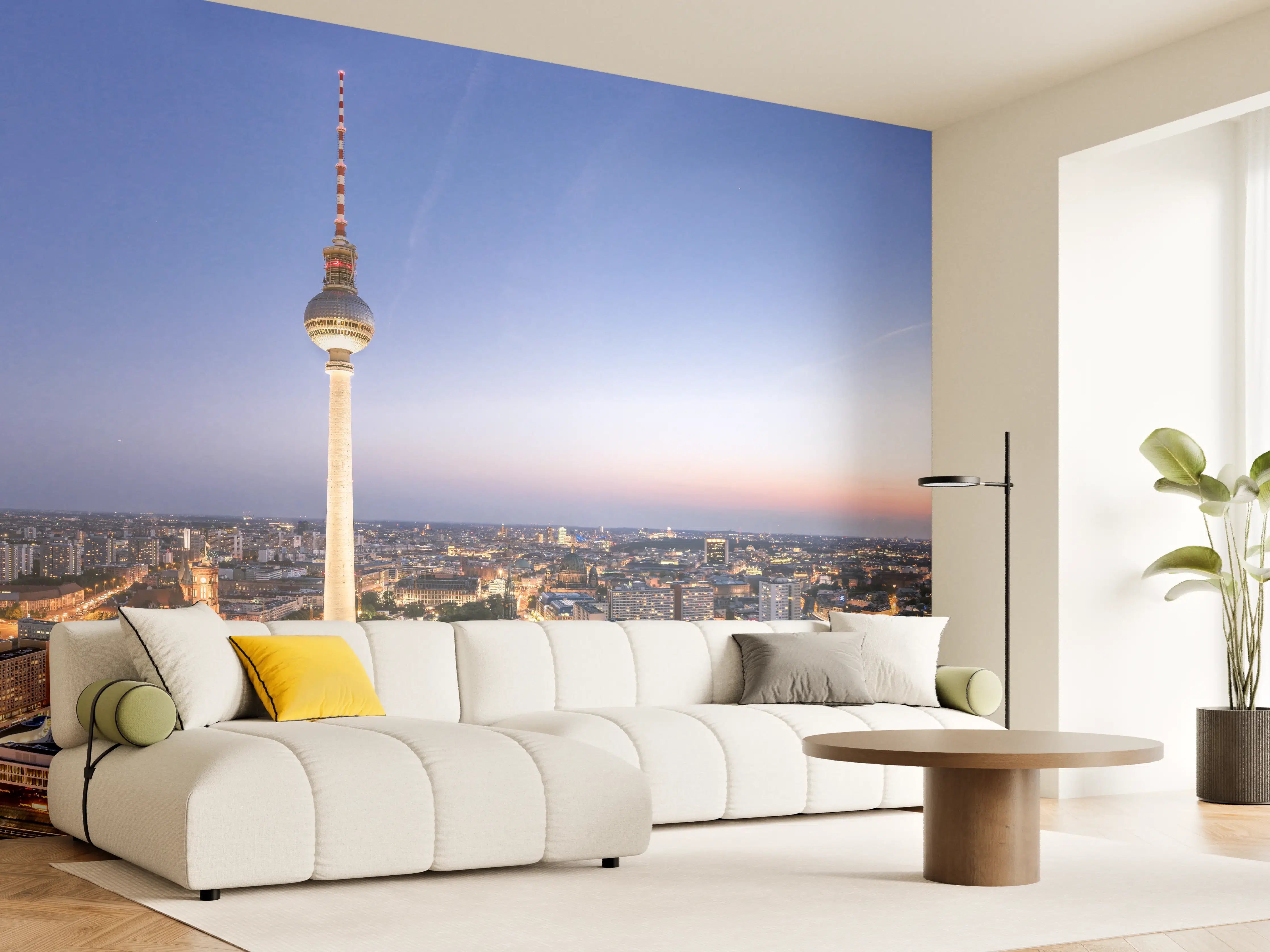 Wandverkleidung Wohnzimmer - Berliner Fernsehturm