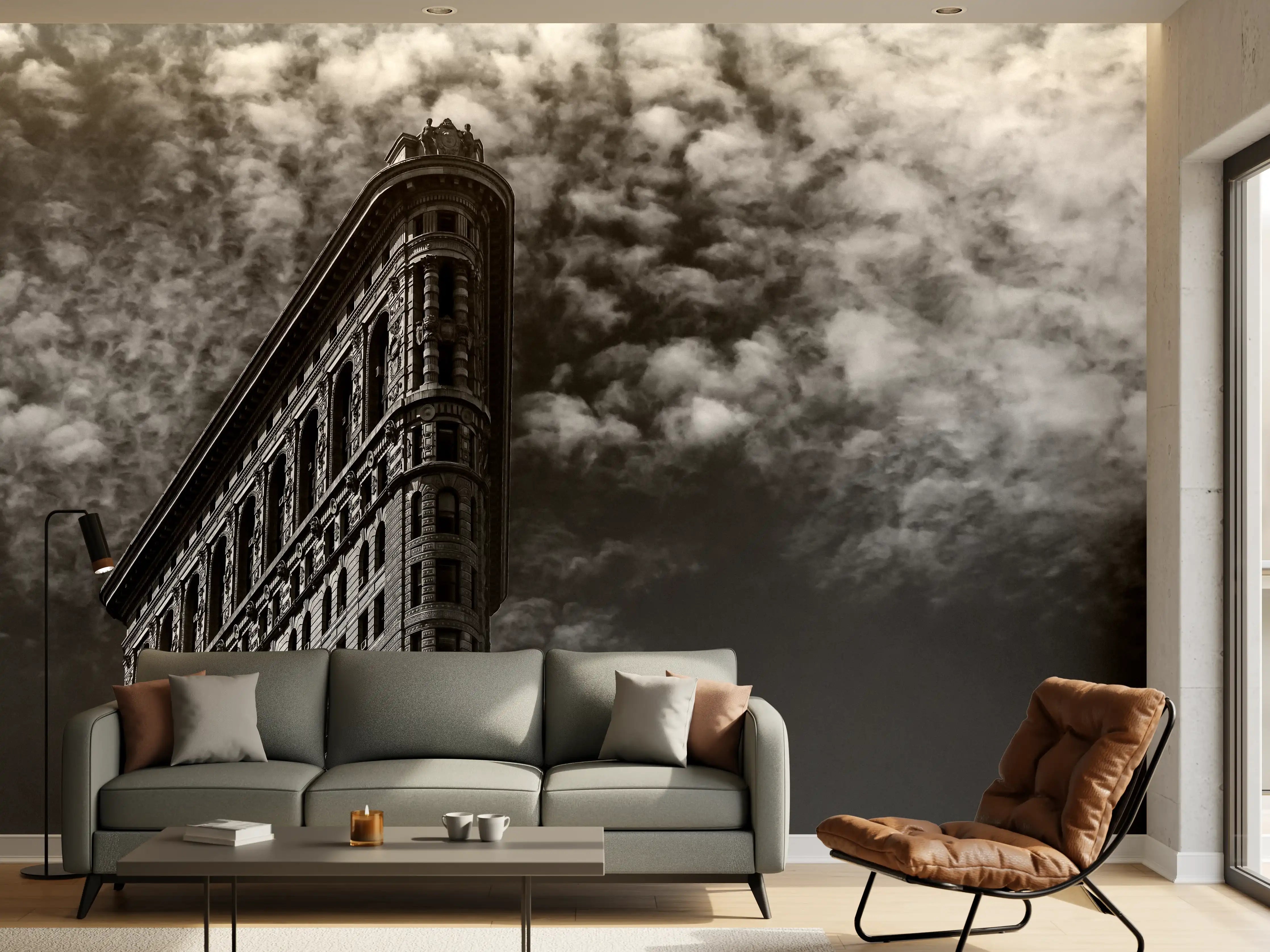 Wandverkleidung Wohnzimmer - Berühmtes Flariton Gebäude - NYC