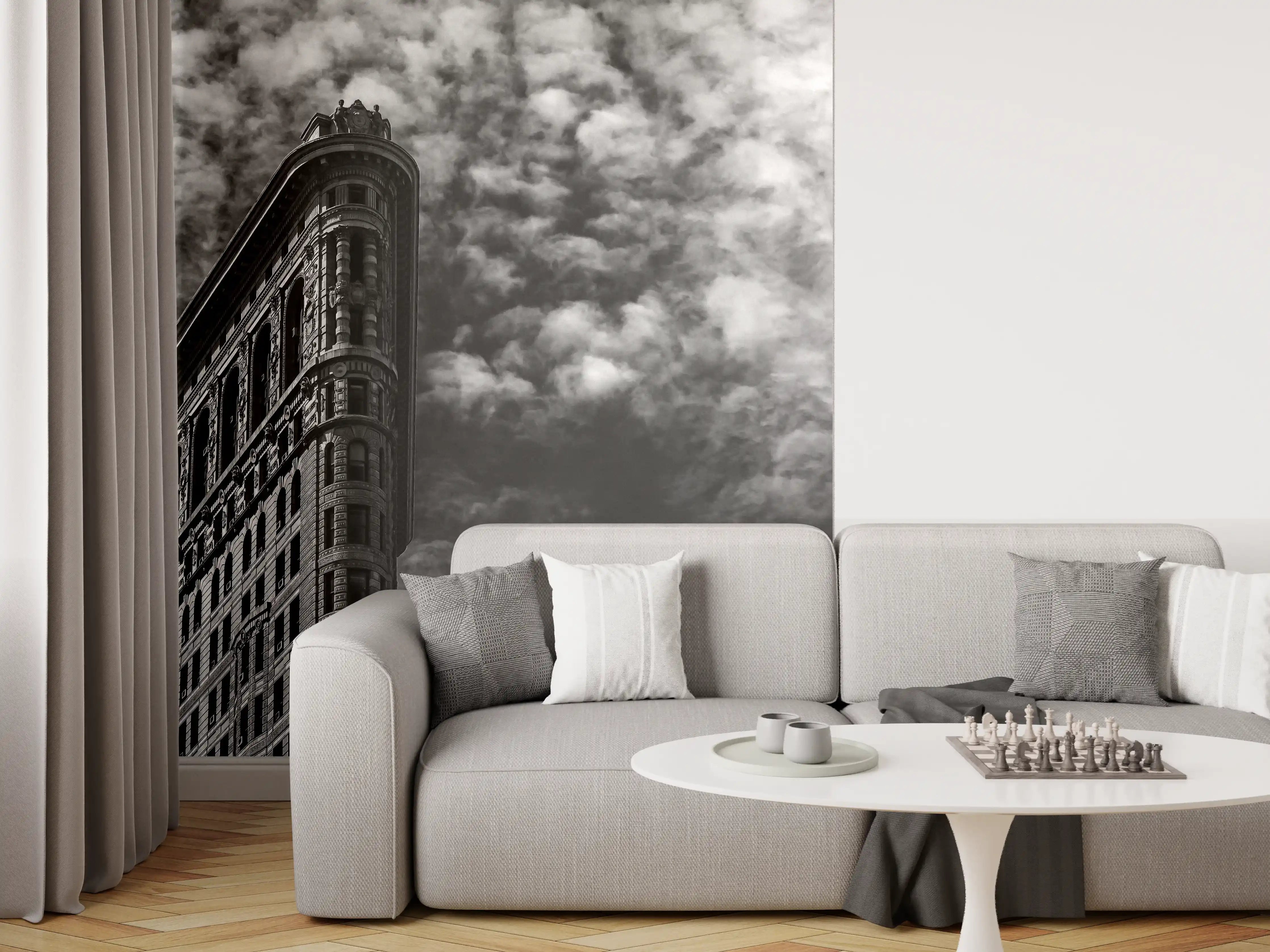Wandverkleidung Wohnzimmer - Berühmtes Flariton Gebäude - NYC