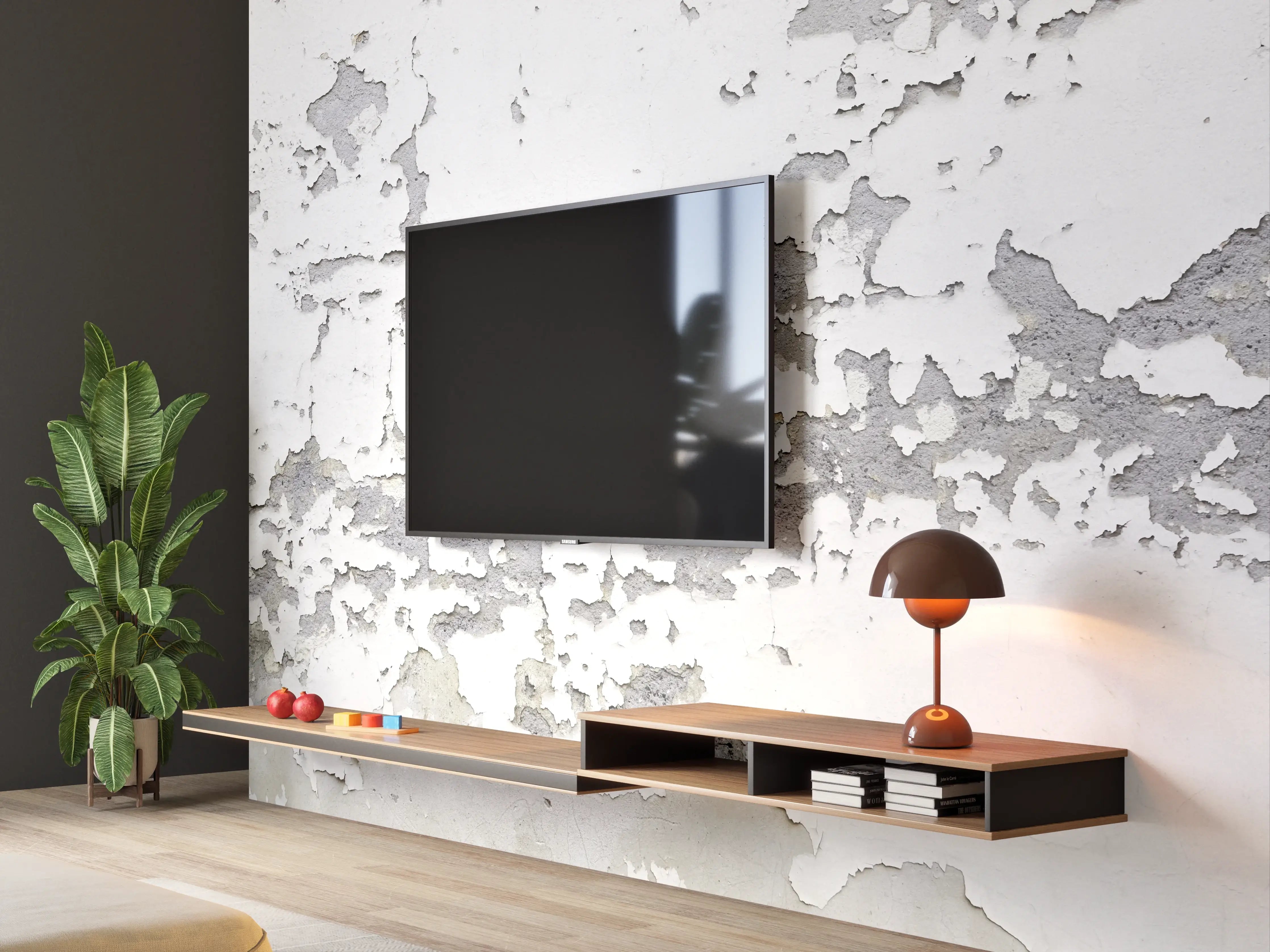 Wandverkleidung Wohnzimmer - Beschädigte Wandstruktur
