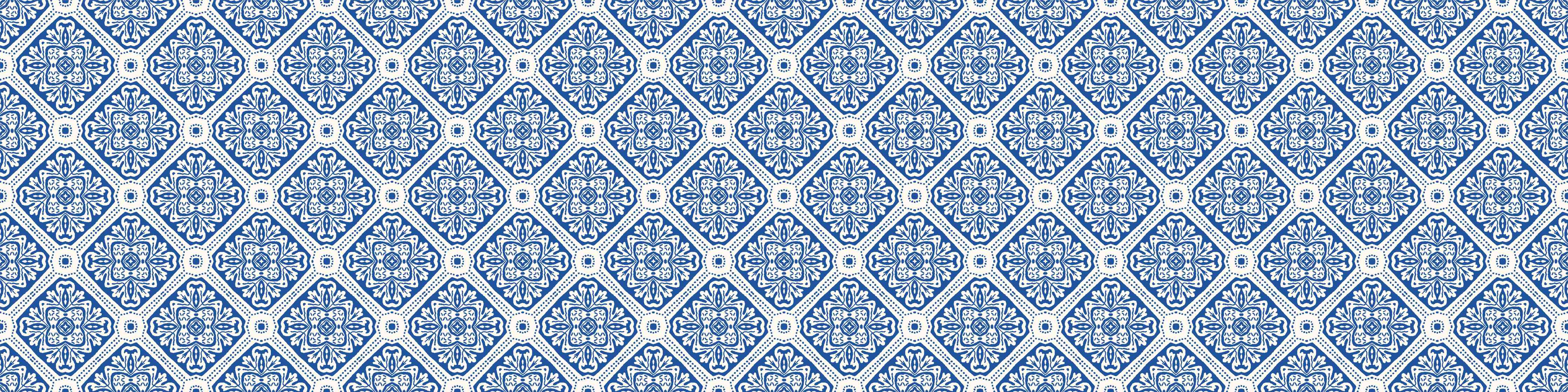 Wandverkleidung Wohnzimmer-Blau-Weißes Grafikmuster