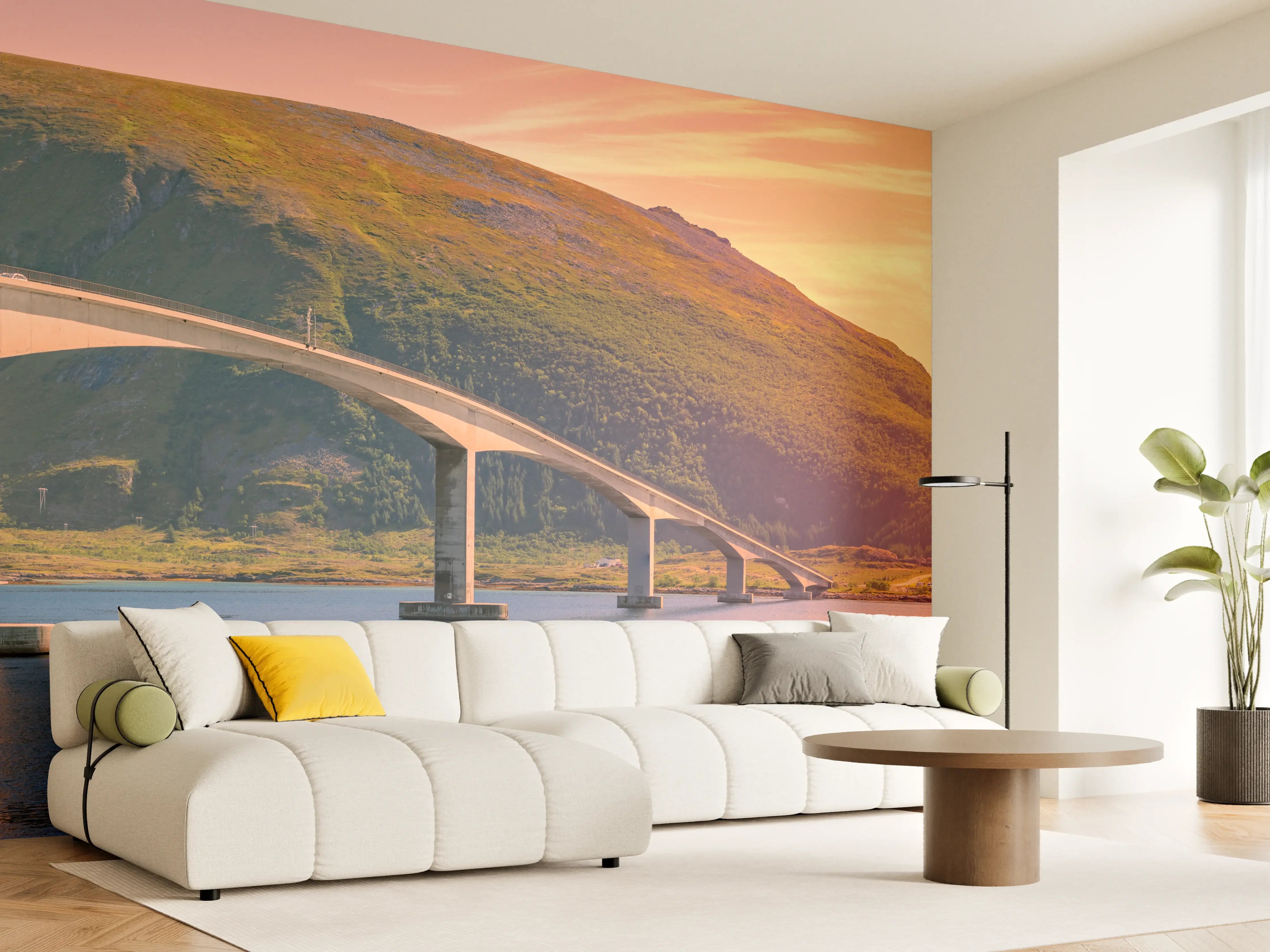 Wandverkleidung Wohnzimmer - Brückenstraße in Norwegen