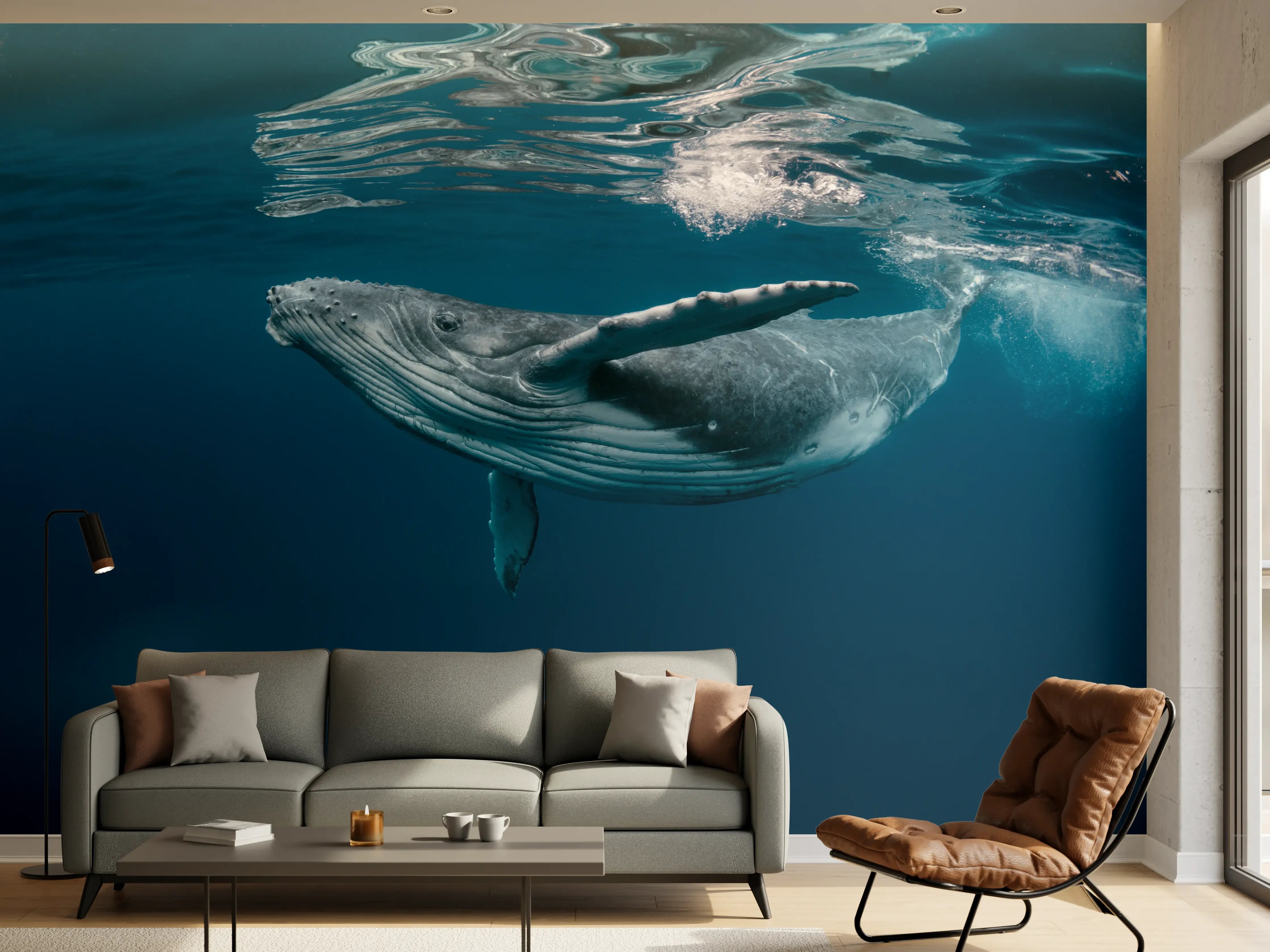 Wandverkleidung Wohnzimmer - Buckelbaby - nähe Wasseroberfläche