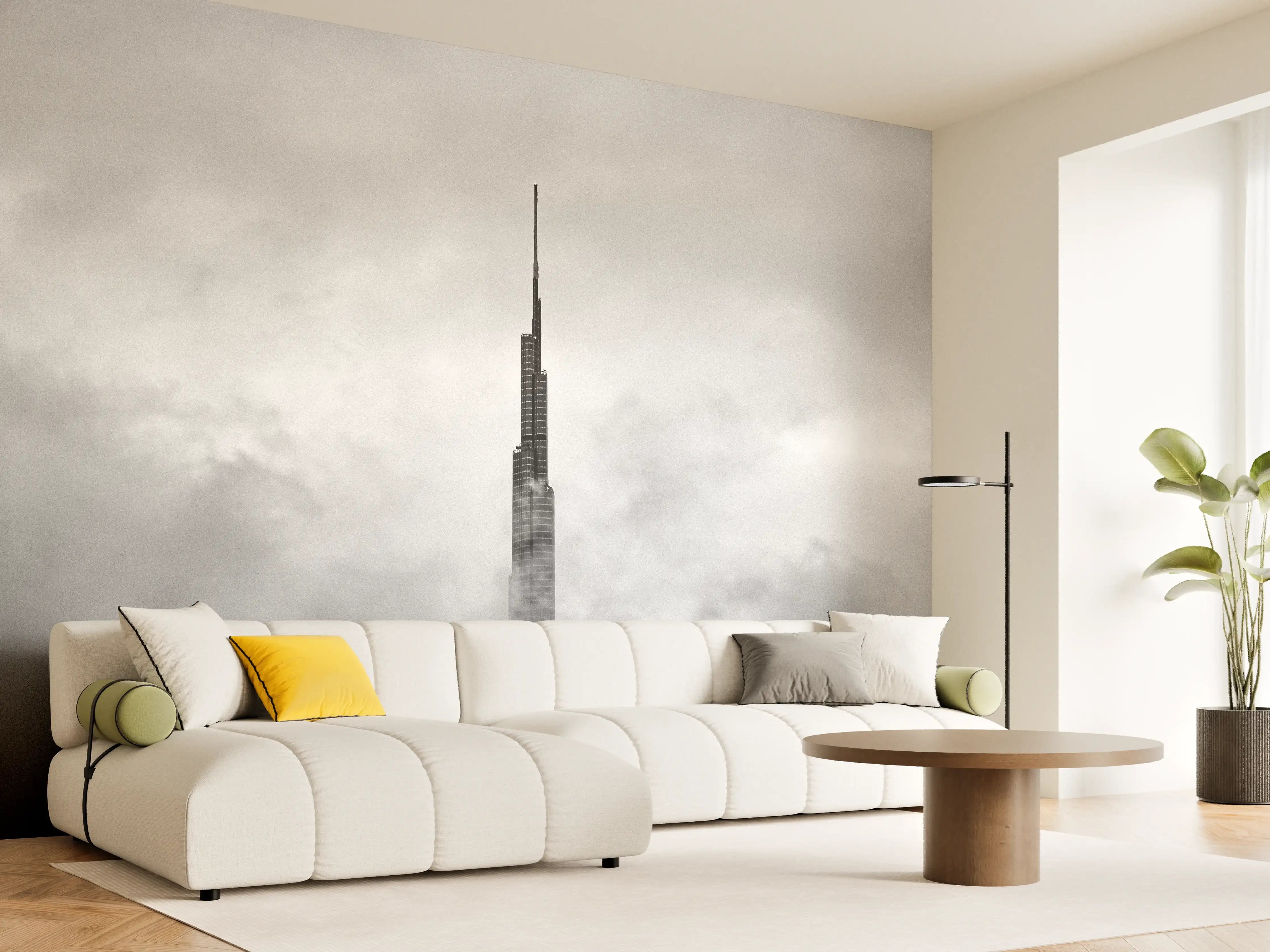 Wandverkleidung Wohnzimmer - Burj Khalifa - Dubai