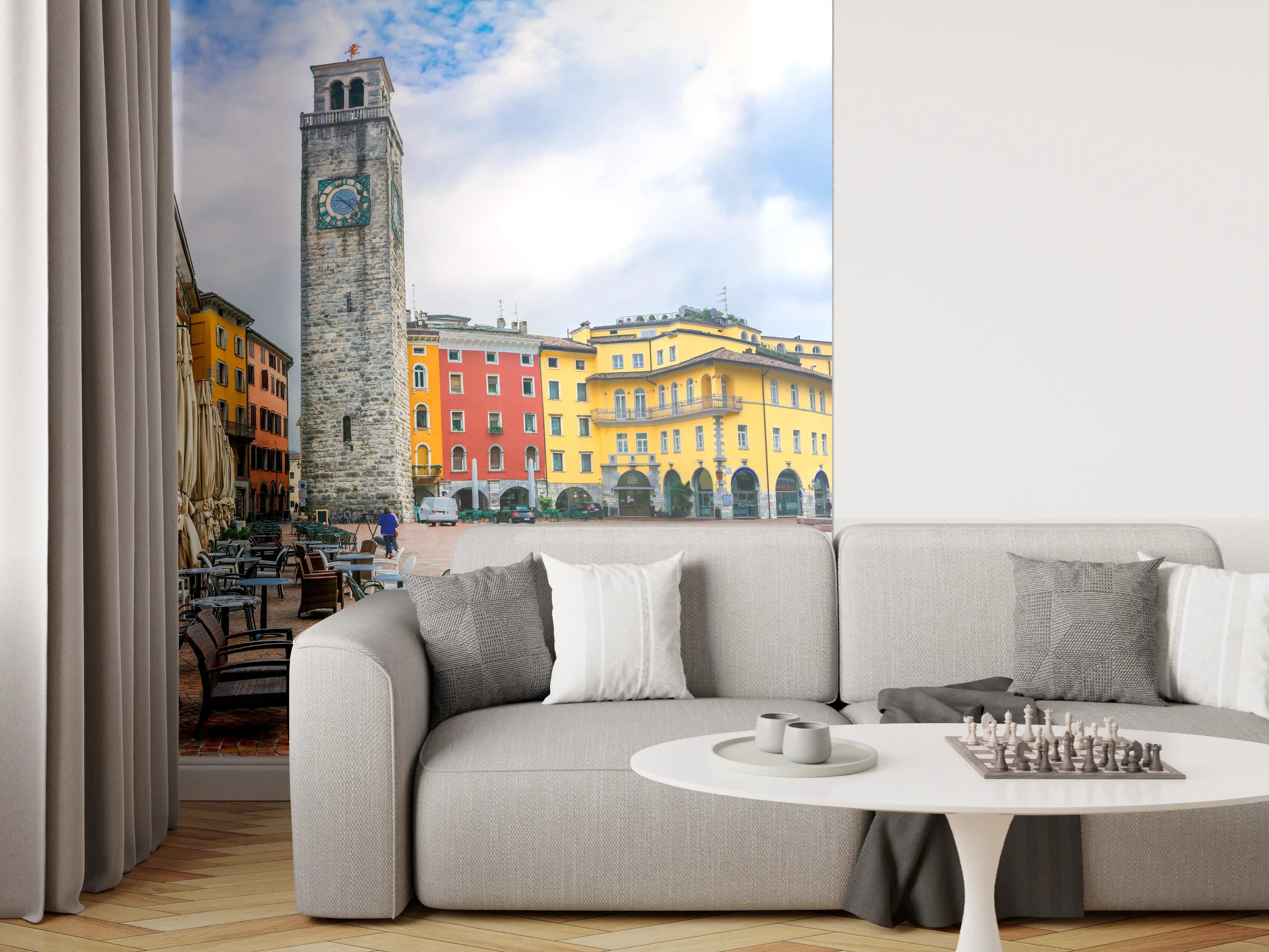 Wandverkleidung Wohnzimmer - Charmante Stadt am Gardasee - Riva del Garda