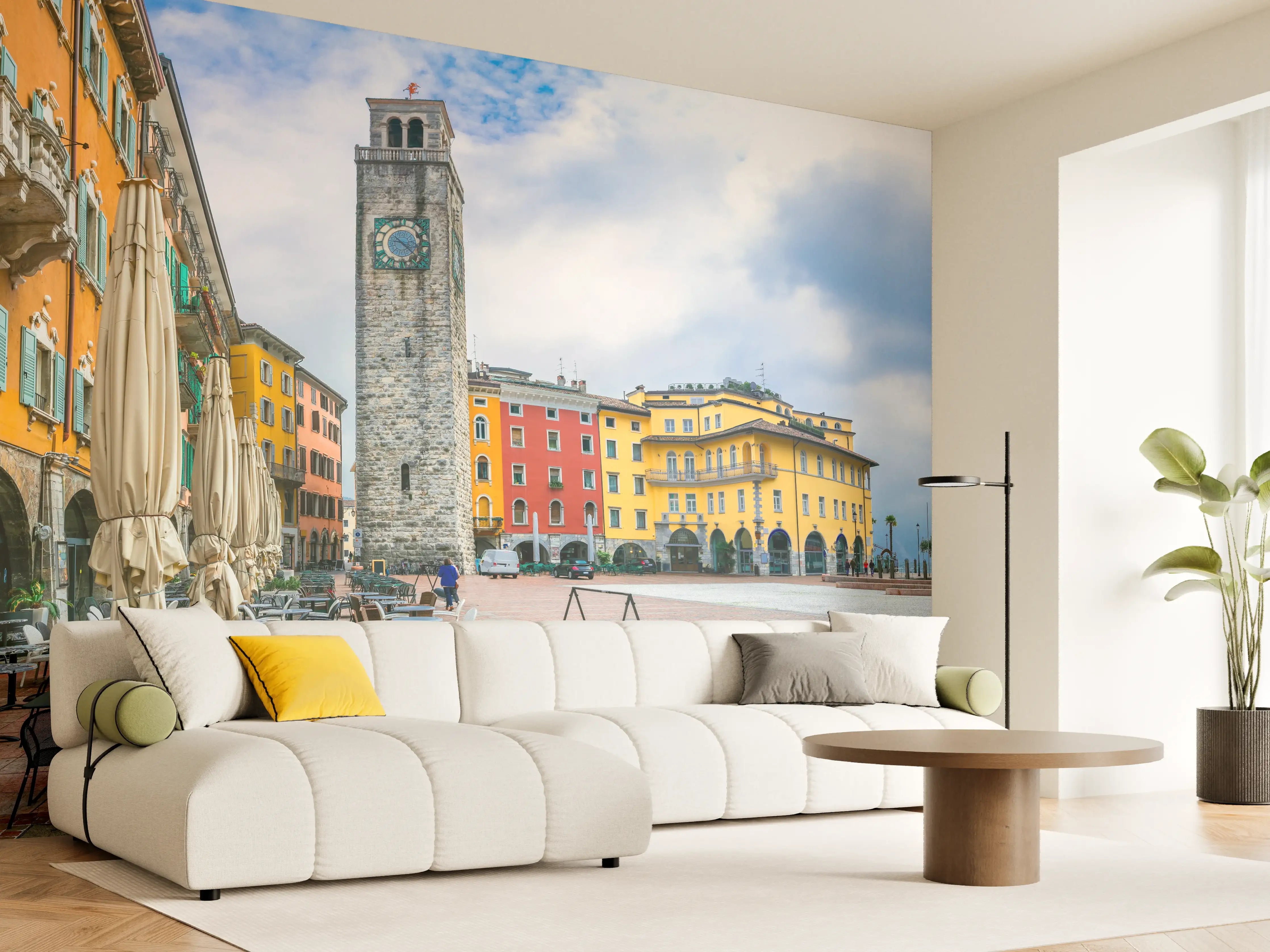 Wandverkleidung Wohnzimmer - Charmante Stadt am Gardasee - Riva del Garda