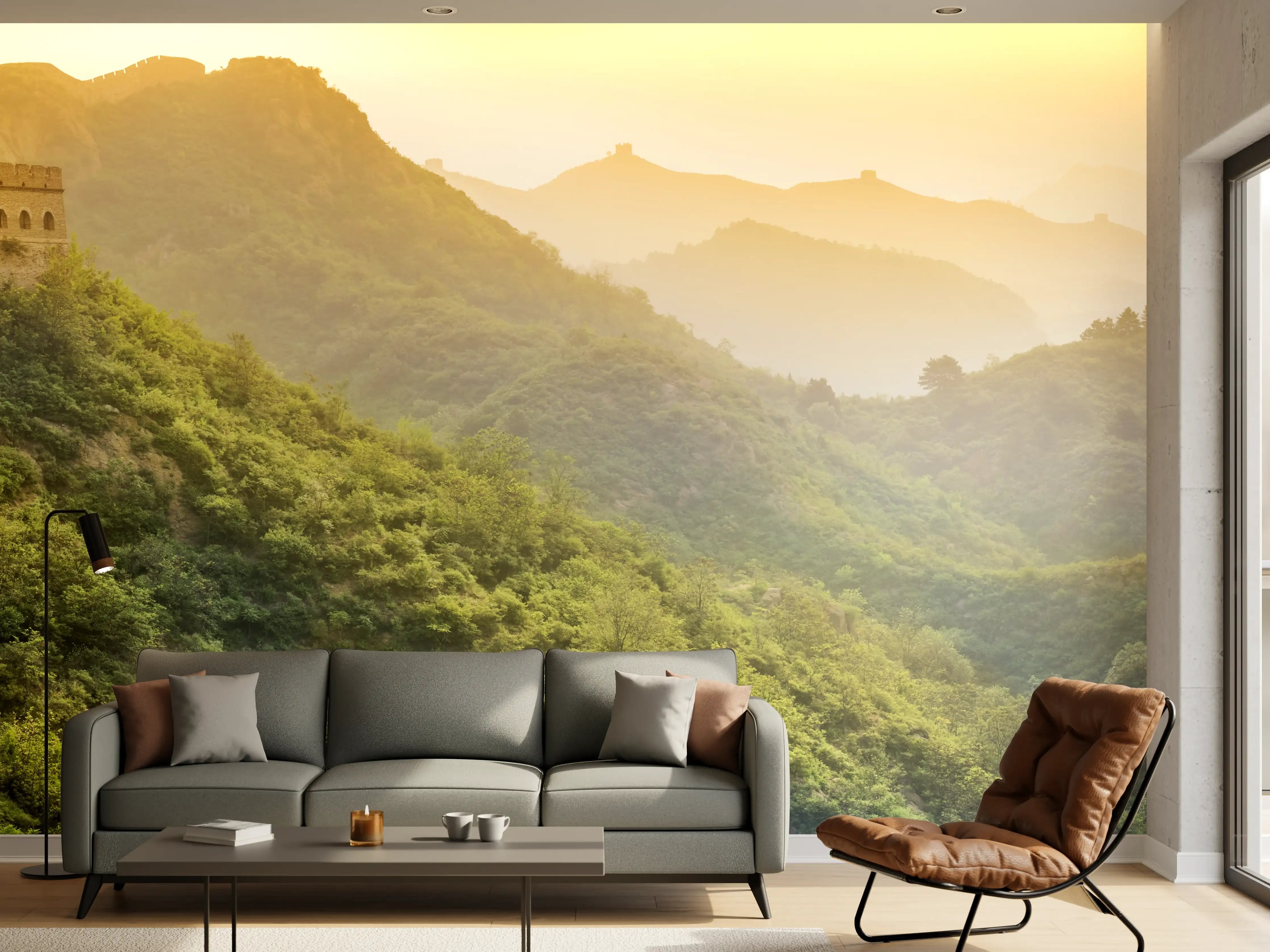 Wandverkleidung Wohnzimmer - Chinesische Mauer