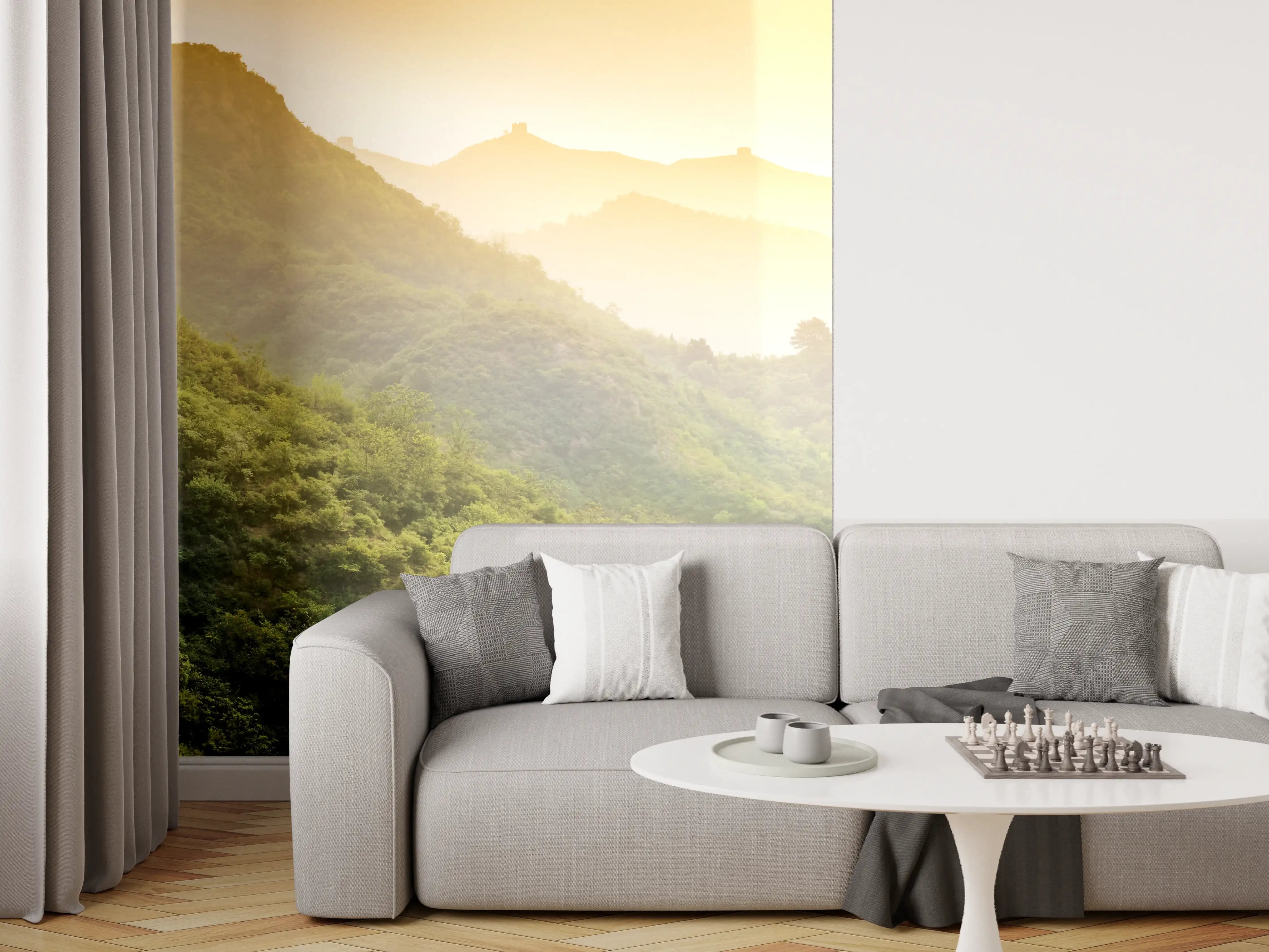 Wandverkleidung Wohnzimmer - Chinesische Mauer