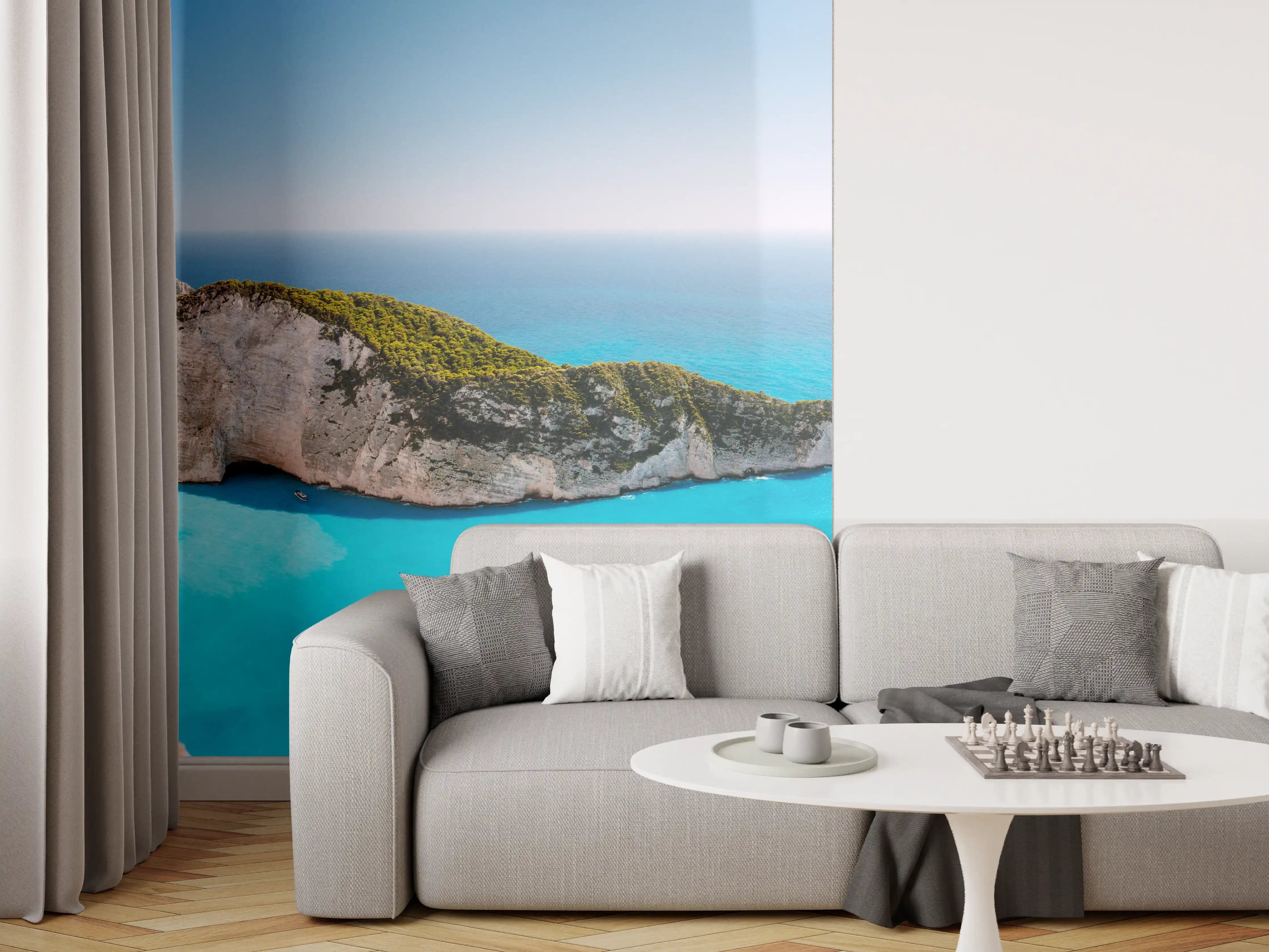 Wandverkleidung Wohnzimmer - Der Strand von Navagio - Griechenland