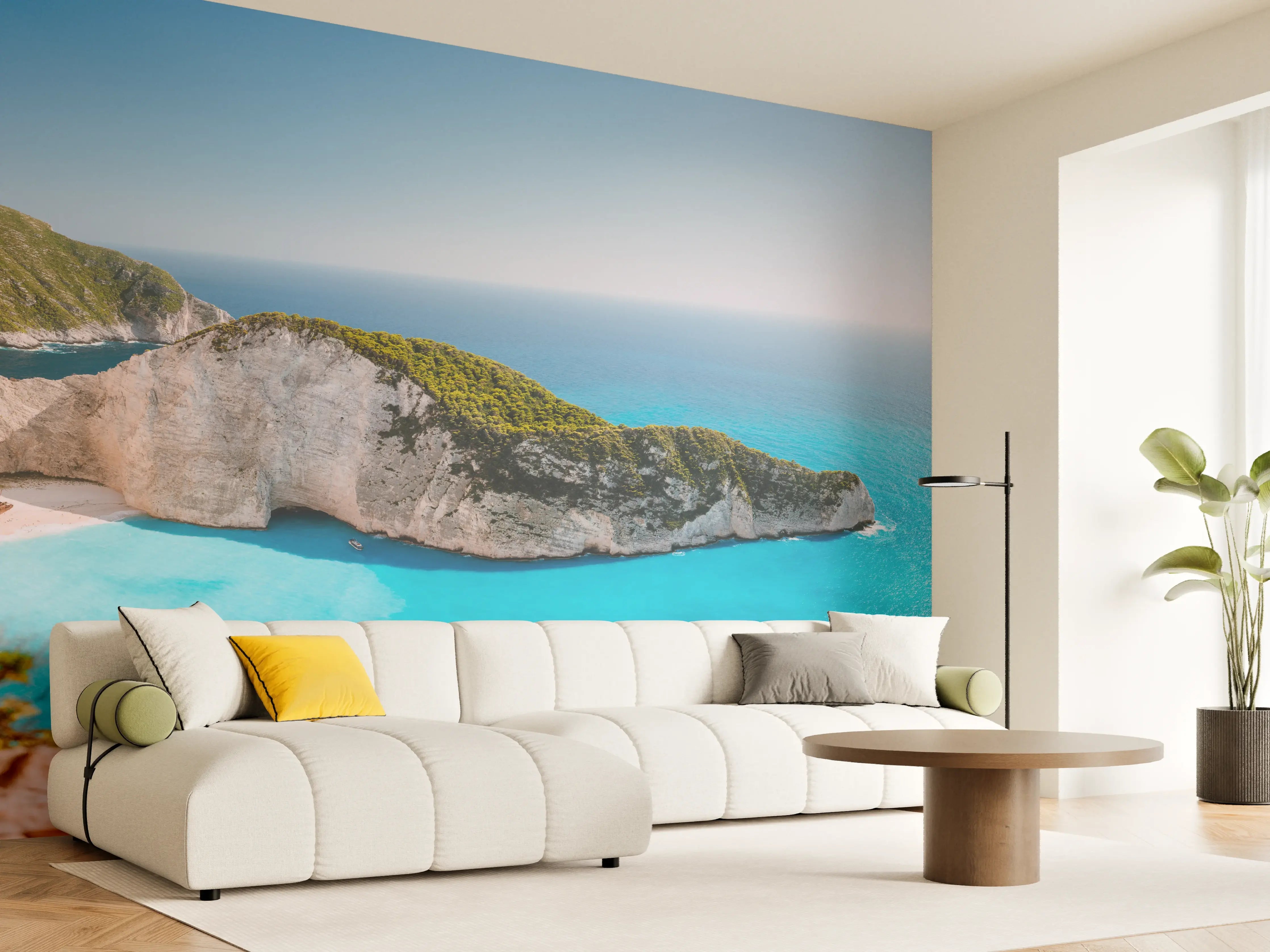 Wandverkleidung Wohnzimmer - Der Strand von Navagio - Griechenland