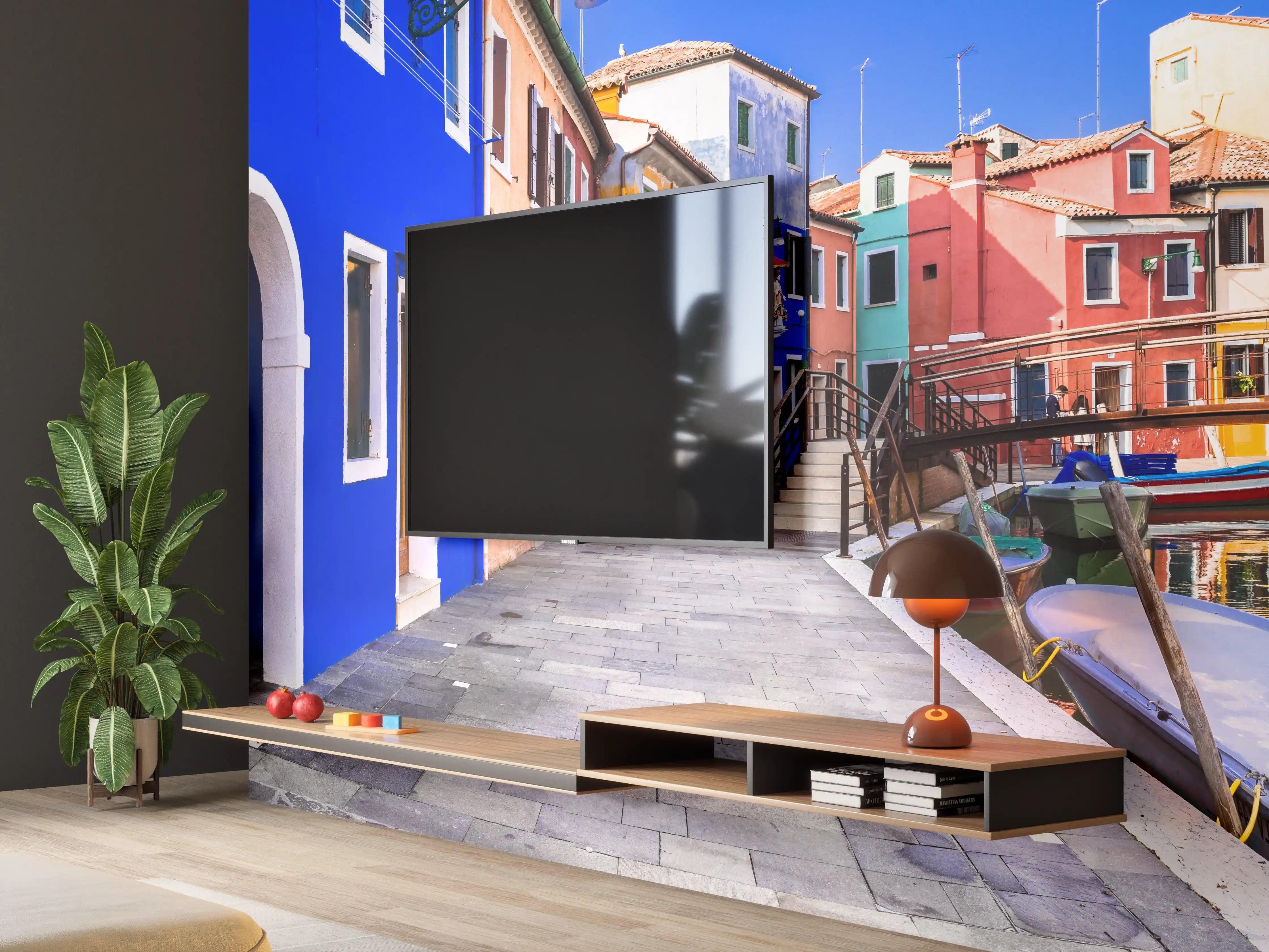 Wandverkleidung Wohnzimmer - Die farbenfrohe Insel Burano