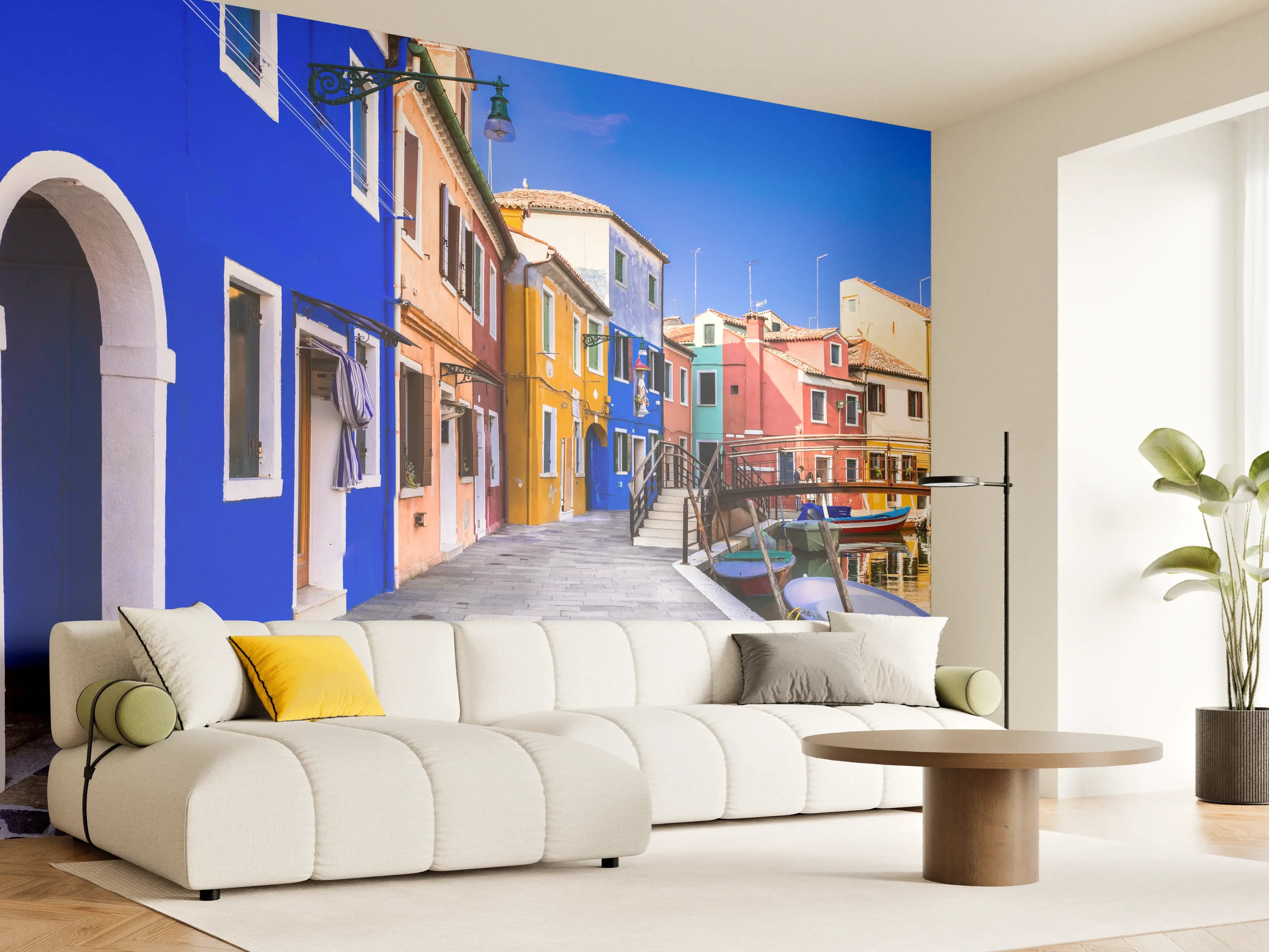 Wandverkleidung Wohnzimmer - Die farbenfrohe Insel Burano