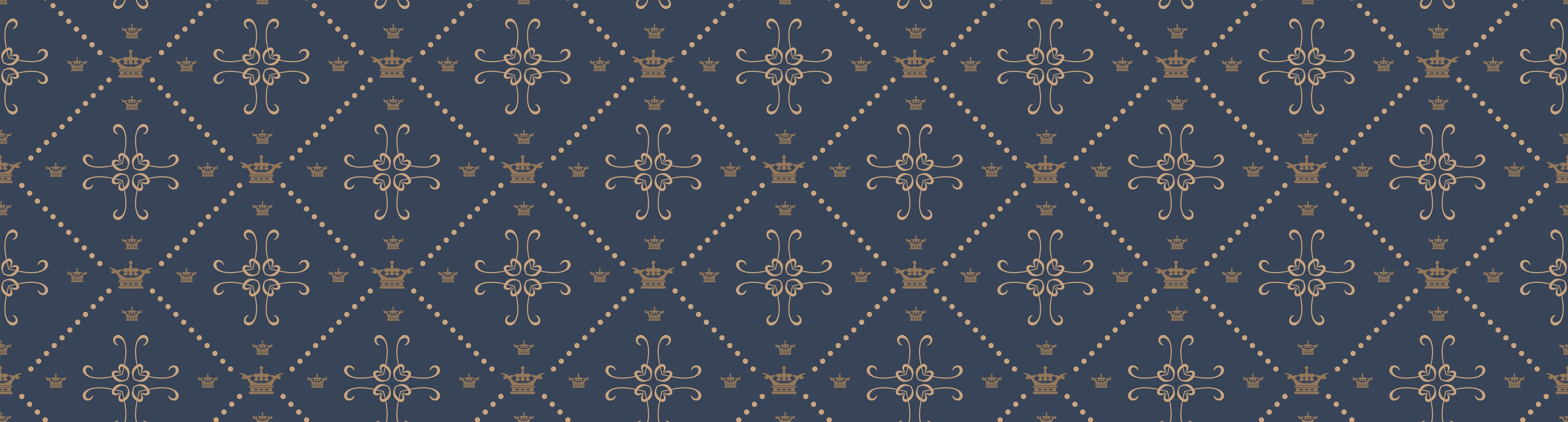 Wandverkleidung Wohnzimmer-Dunkelblaues Musterdesign mit stilvollen Motiven
