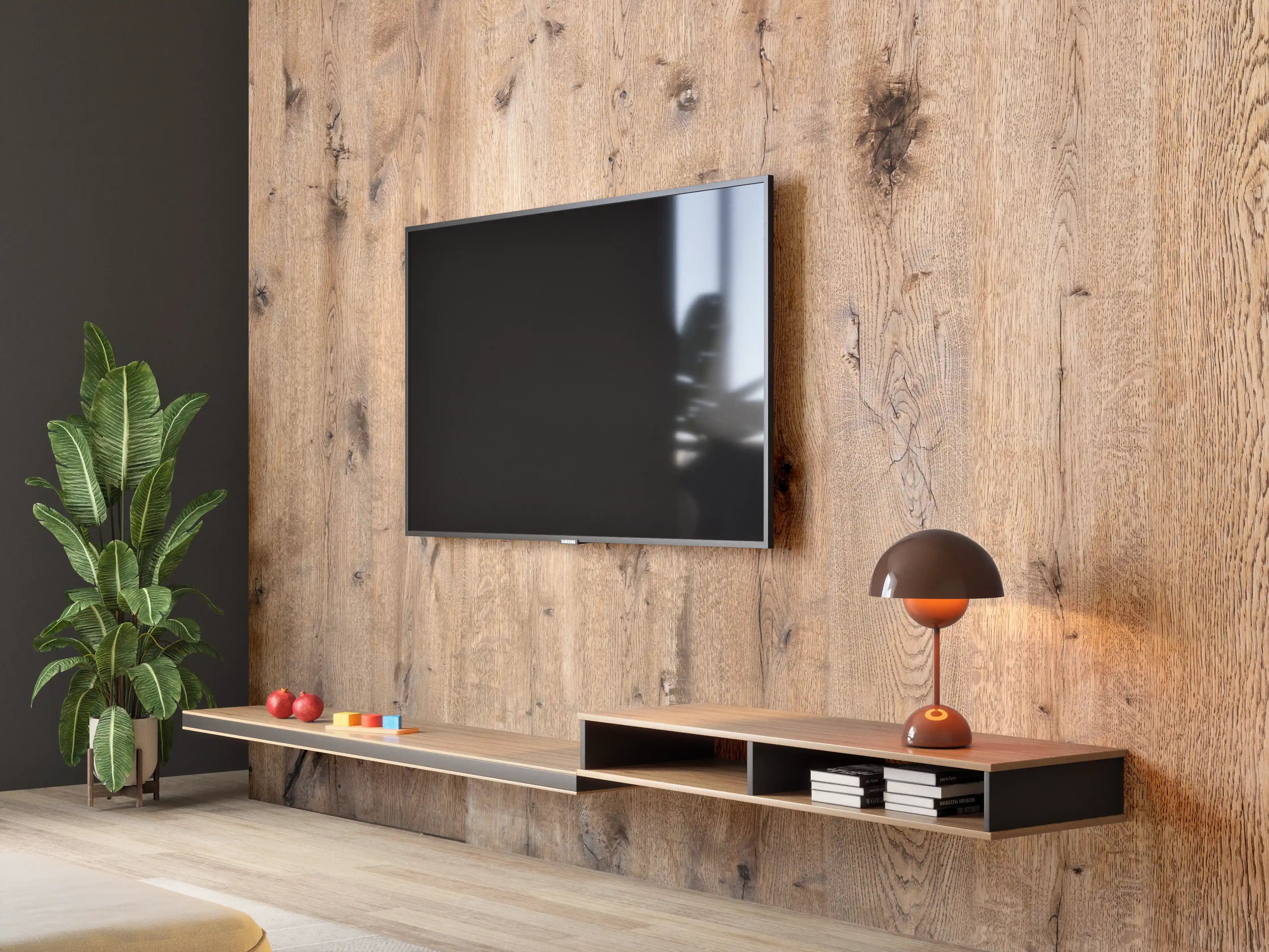 Wandverkleidung Wohnzimmer - Edle Grautöne für dein Holzdesign