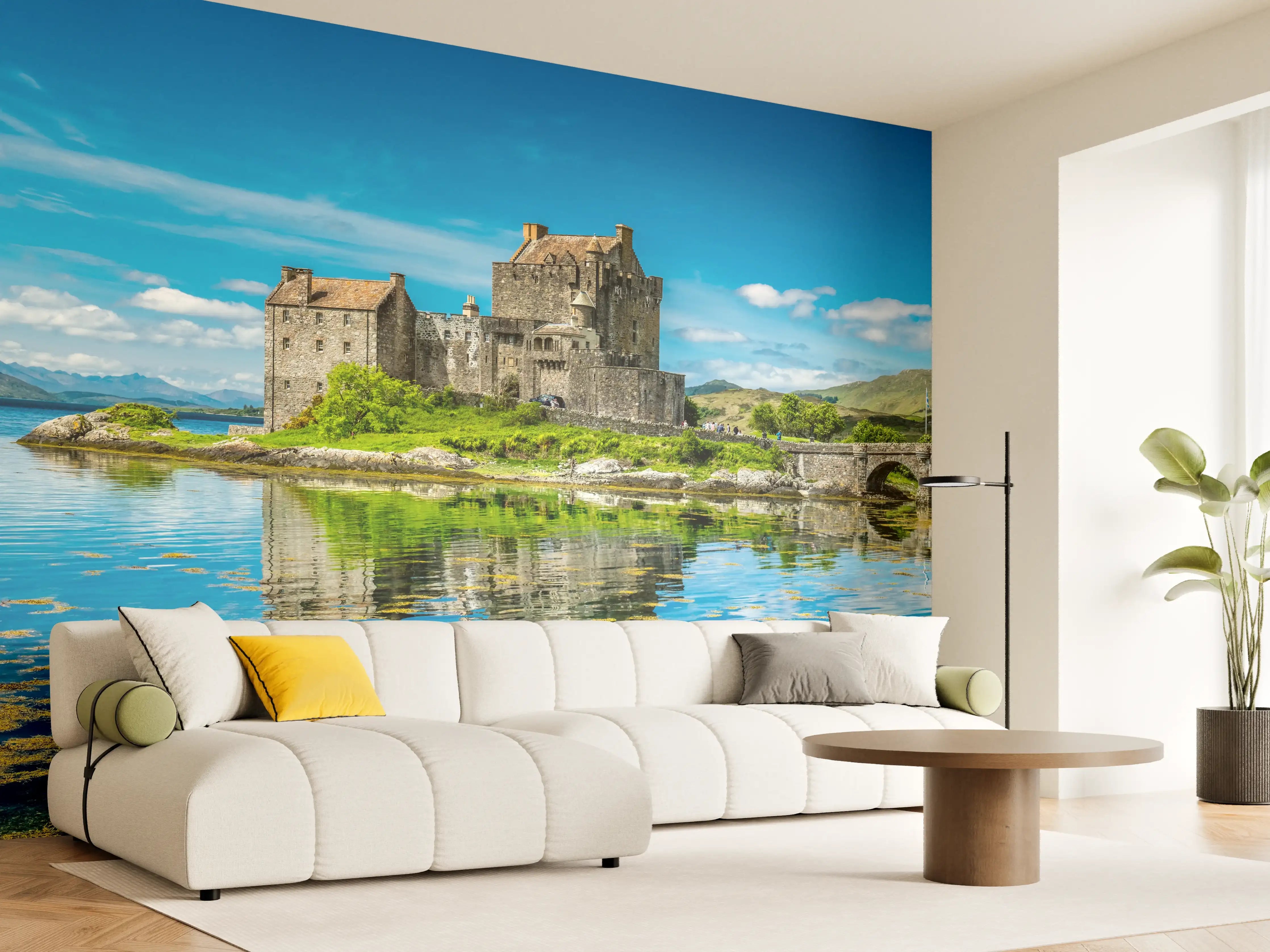 Wandverkleidung Wohnzimmer - Eilean Donan Castle