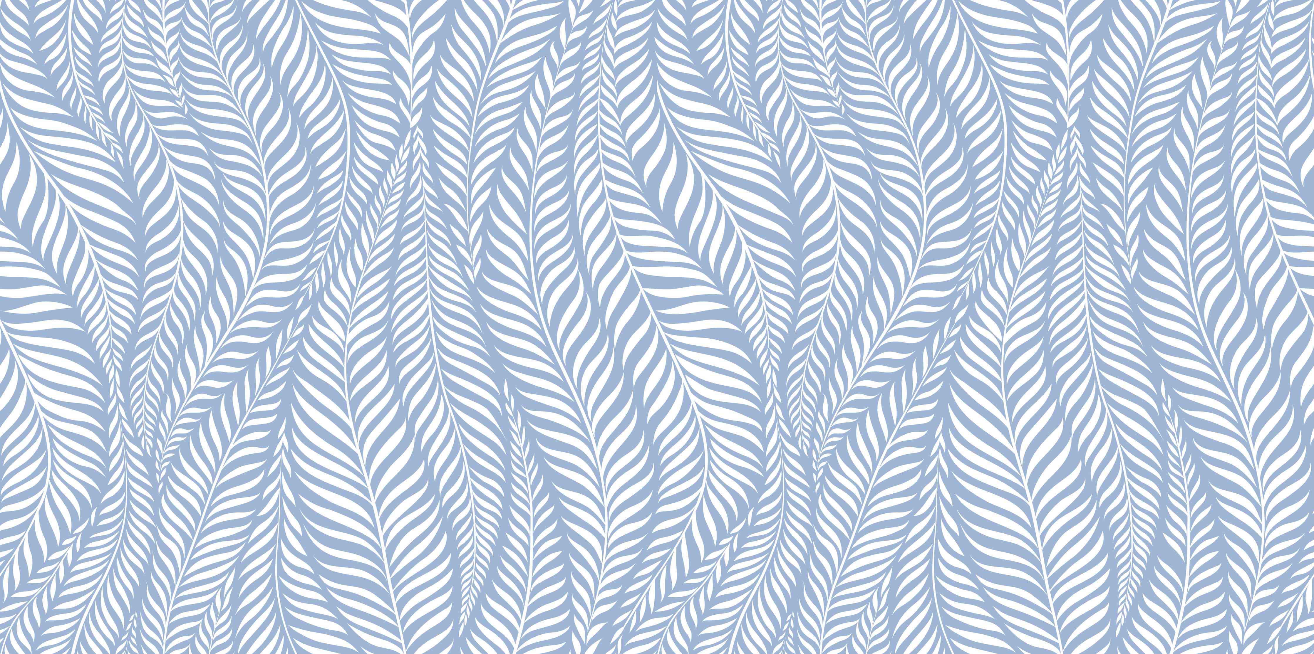 Wandverkleidung Wohnzimmer-Elegant blauer Blätter-Print