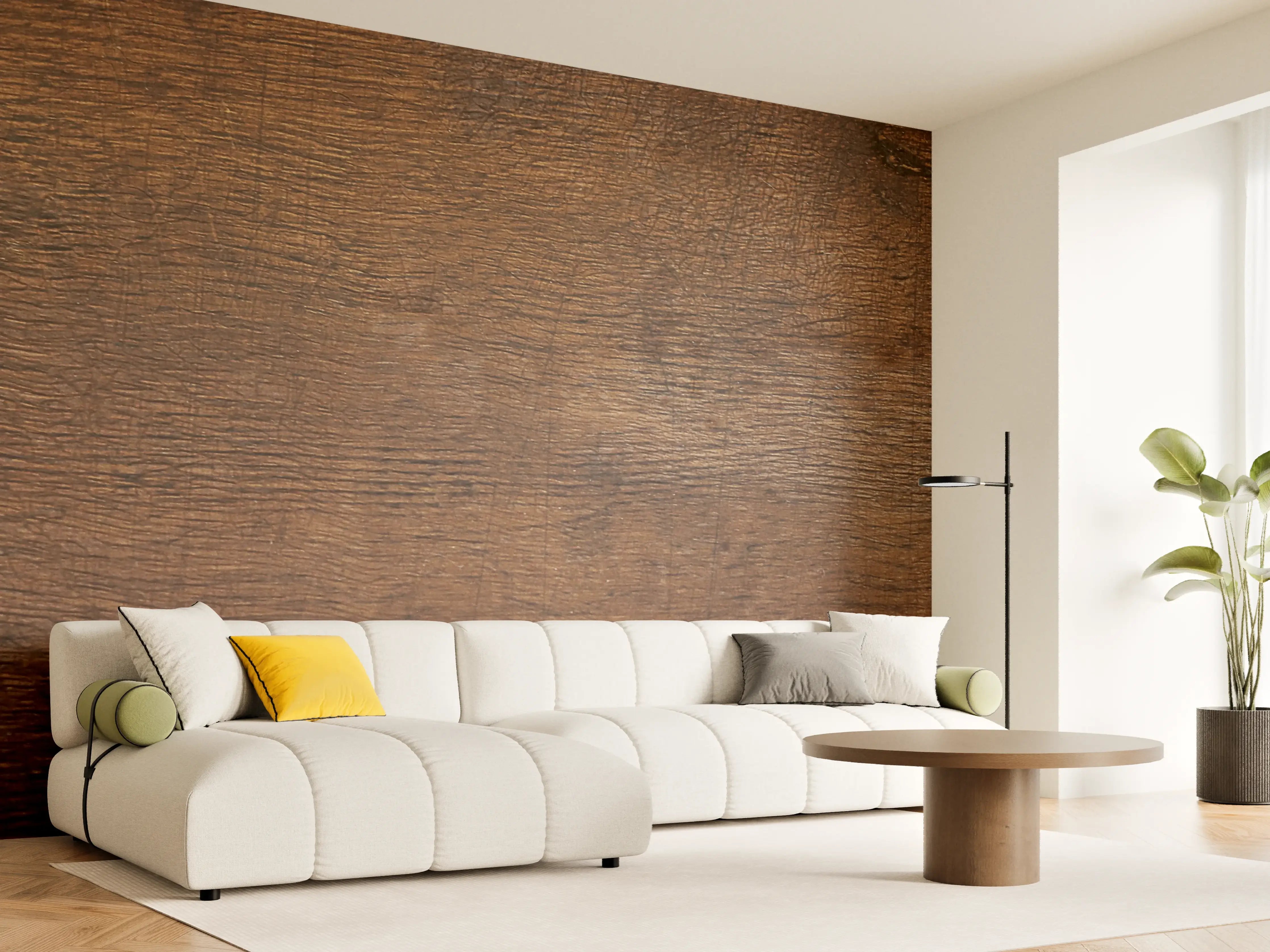 Wandverkleidung Wohnzimmer - Elegante Holzoptik für Ihr Zuhause