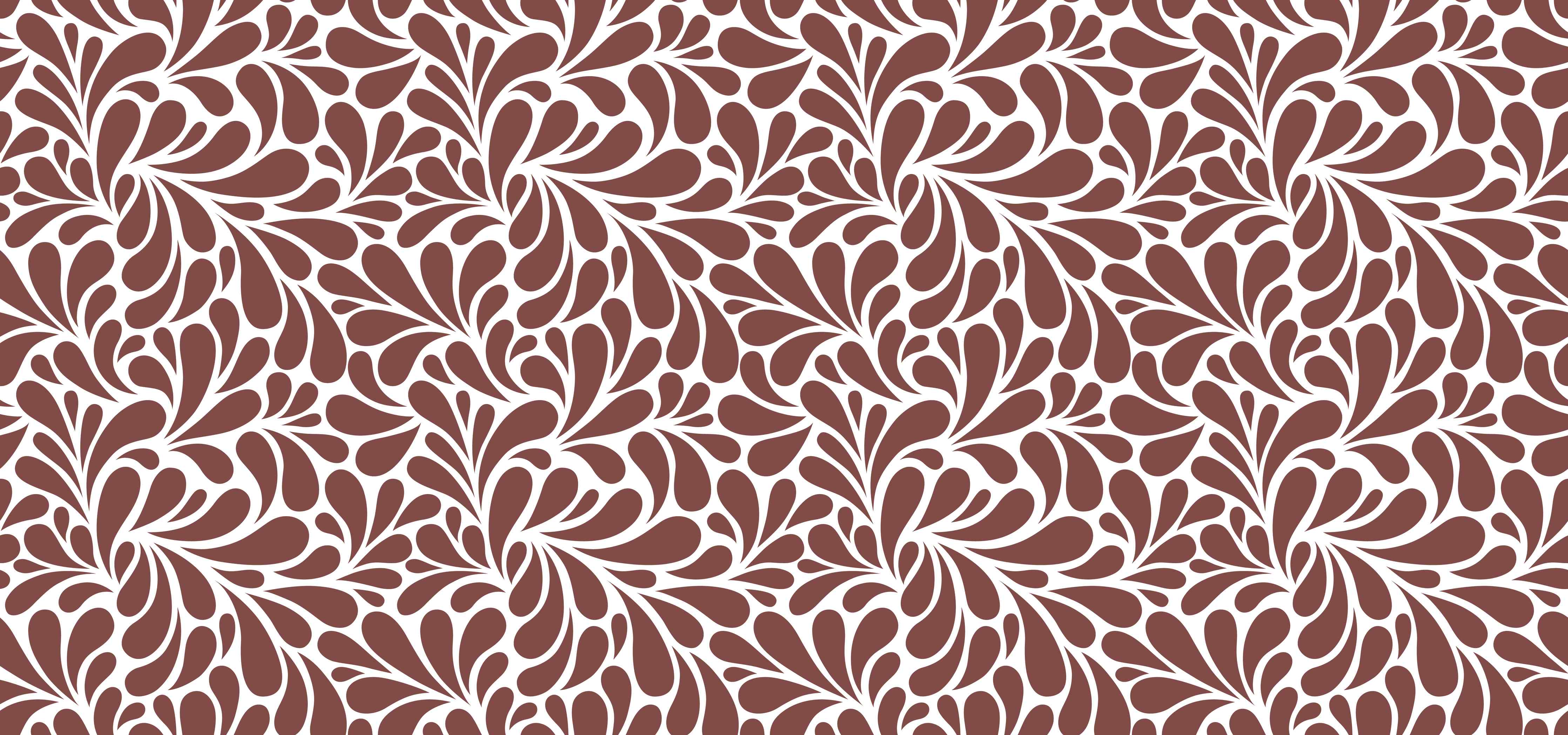 Wandverkleidung Wohnzimmer-Elegantes Muster in Braun und Weiß