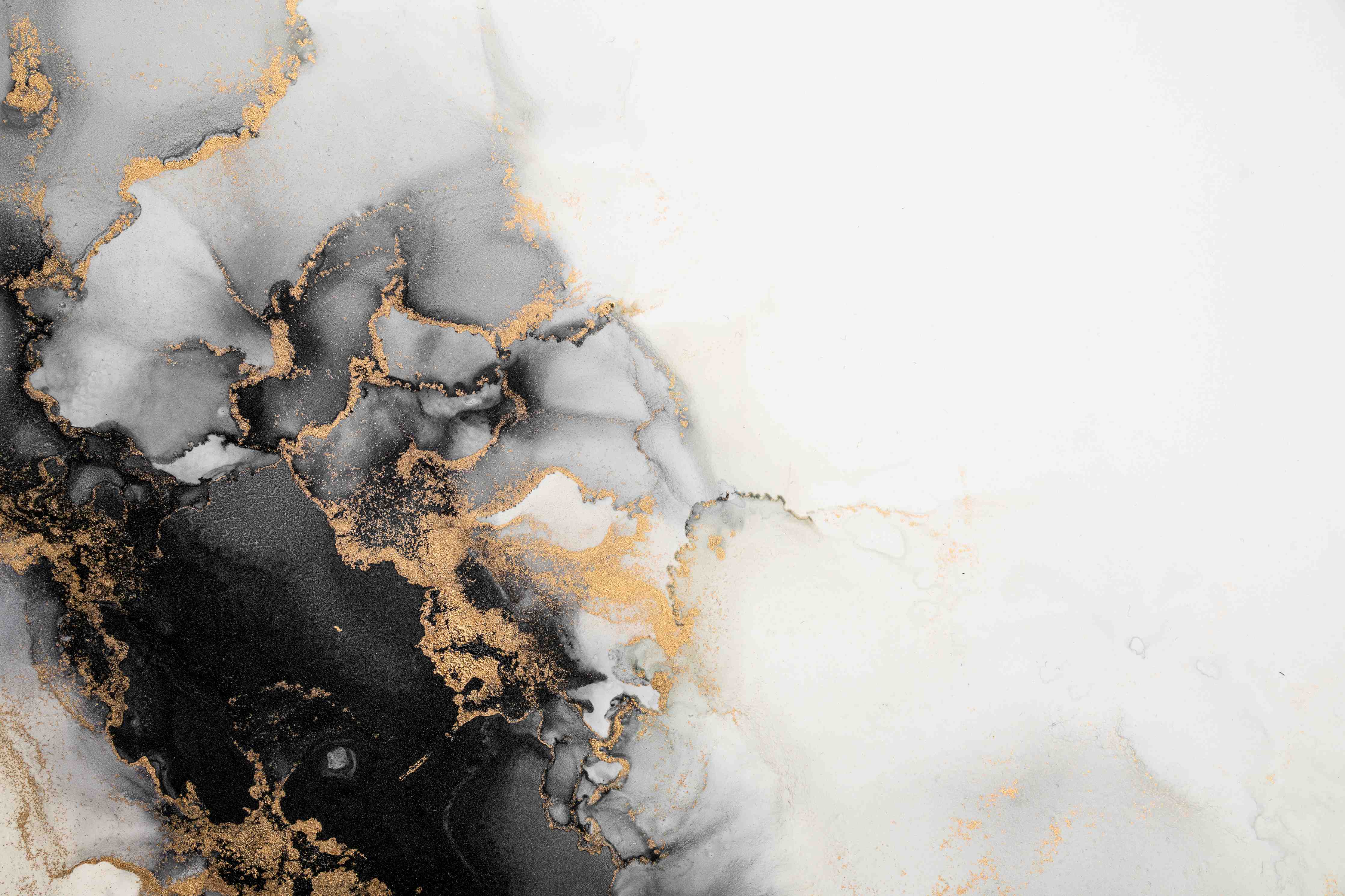 Wandverkleidung Wohnzimmer-Elegantes Schwarz-Gold-Marble-Design