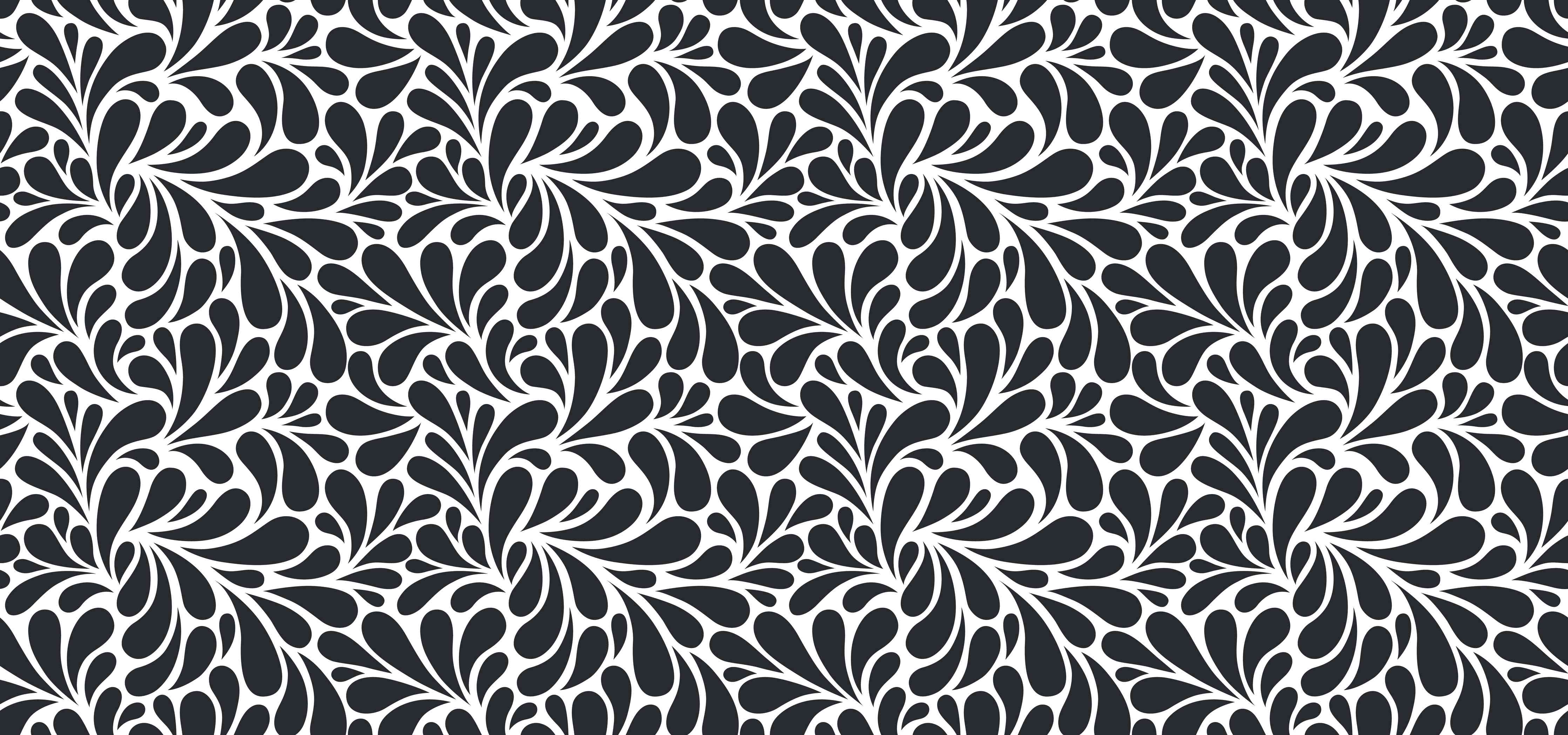 Wandverkleidung Wohnzimmer-Elegantes Schwarz-Weiß-Hintergrundmuster