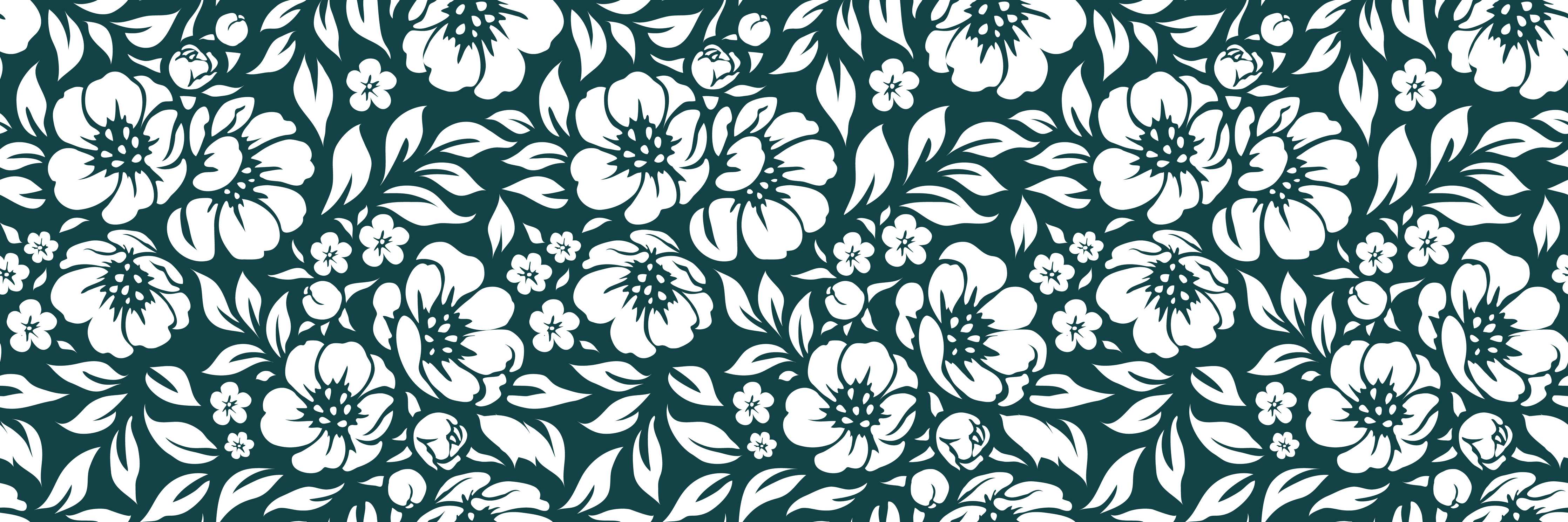 Wandverkleidung Wohnzimmer-Elegantes florales Muster mit dunklem Hintergrund