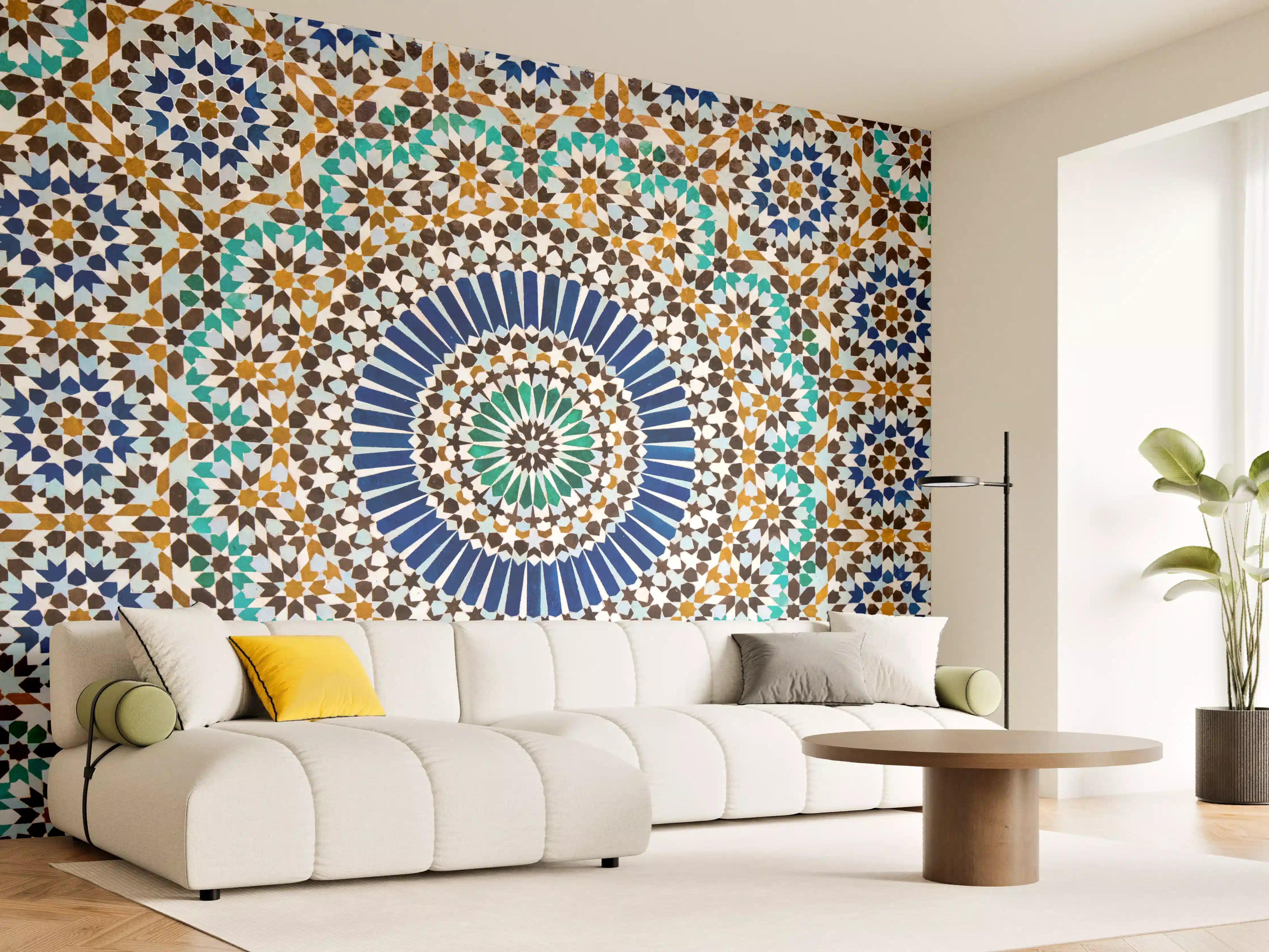 Wandverkleidung Wohnzimmer - Faszinierendes Mosaikdesign