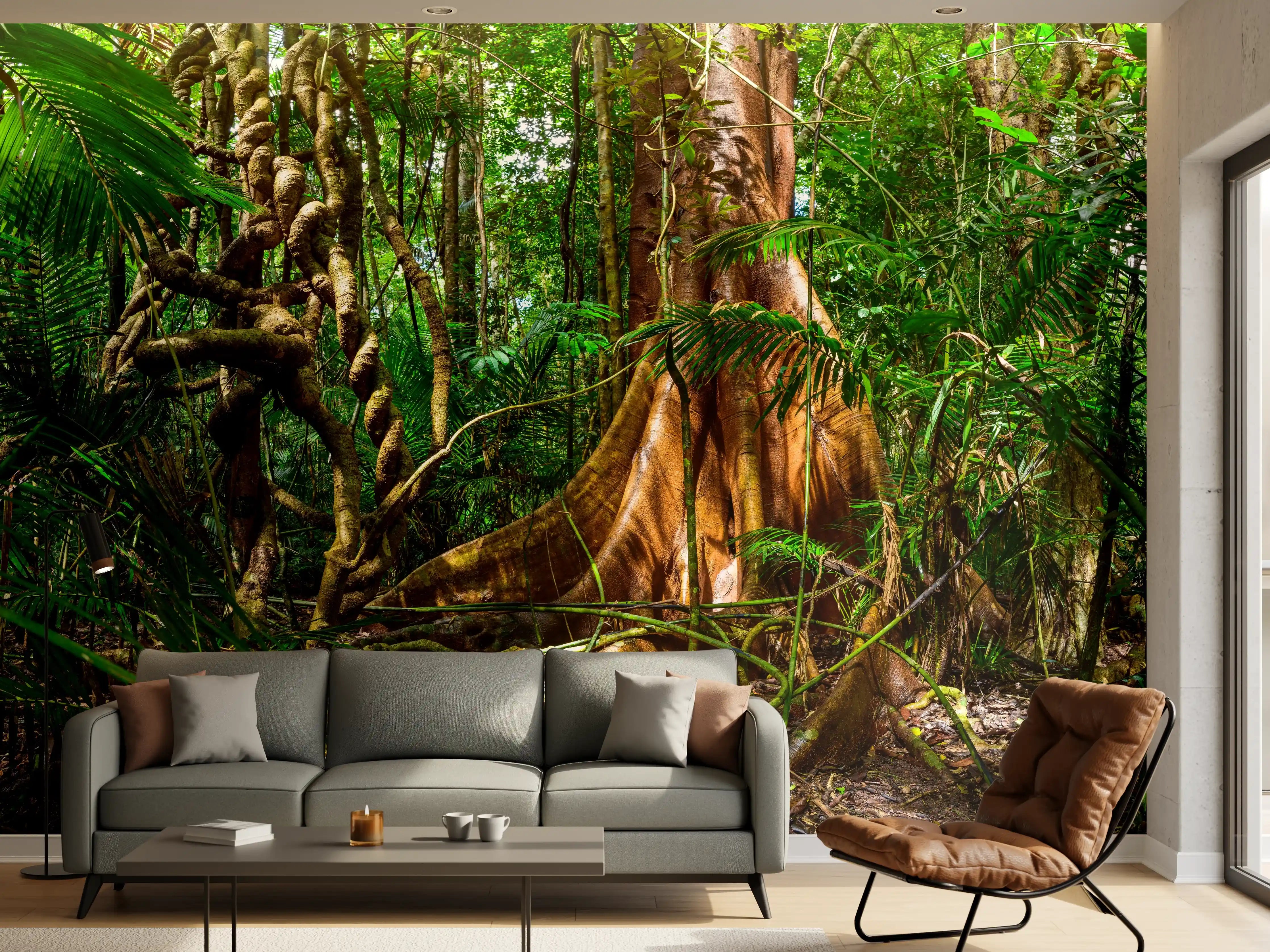 Wandverkleidung Wohnzimmer - Feigenbaum