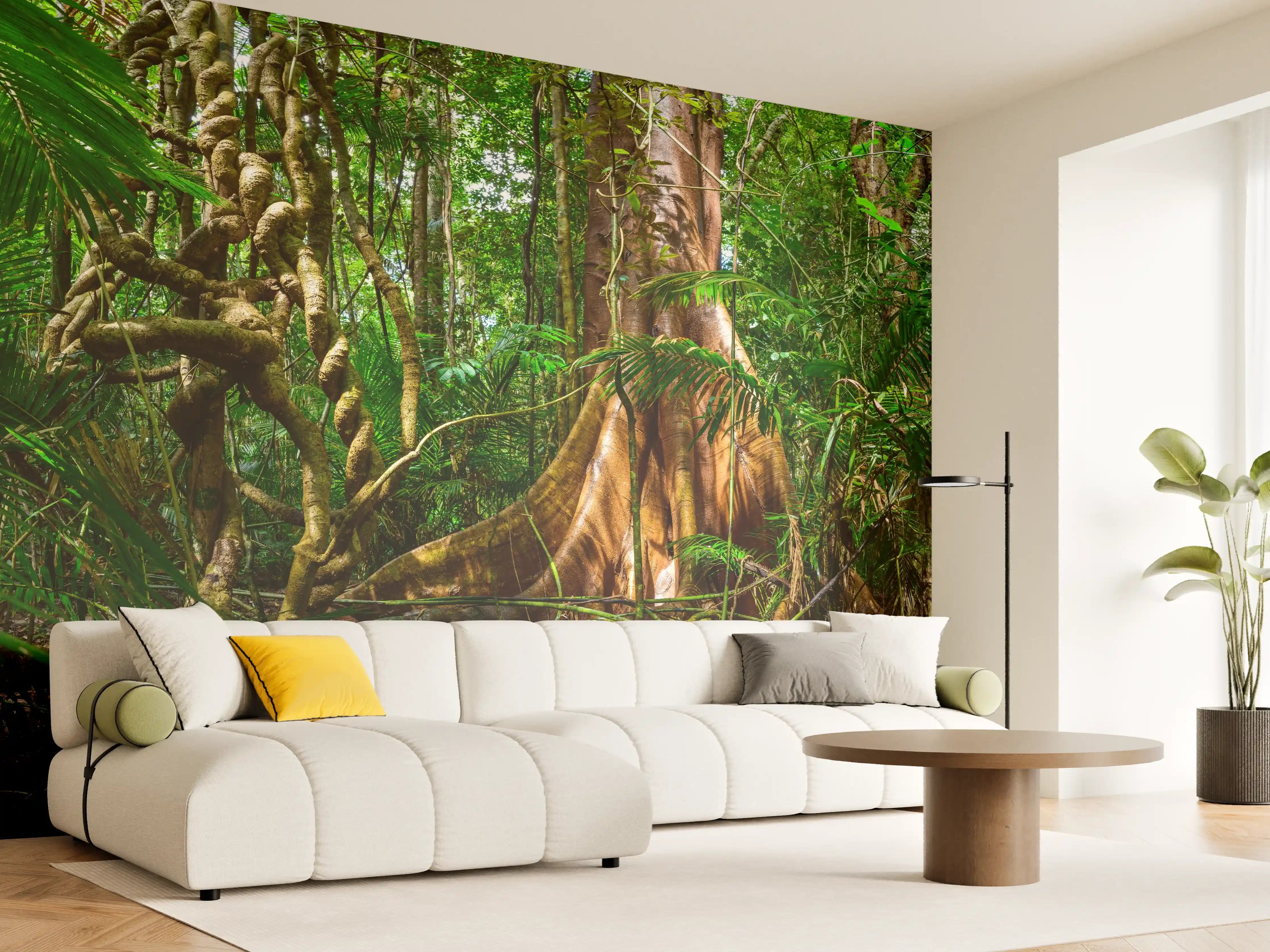 Wandverkleidung Wohnzimmer - Feigenbaum
