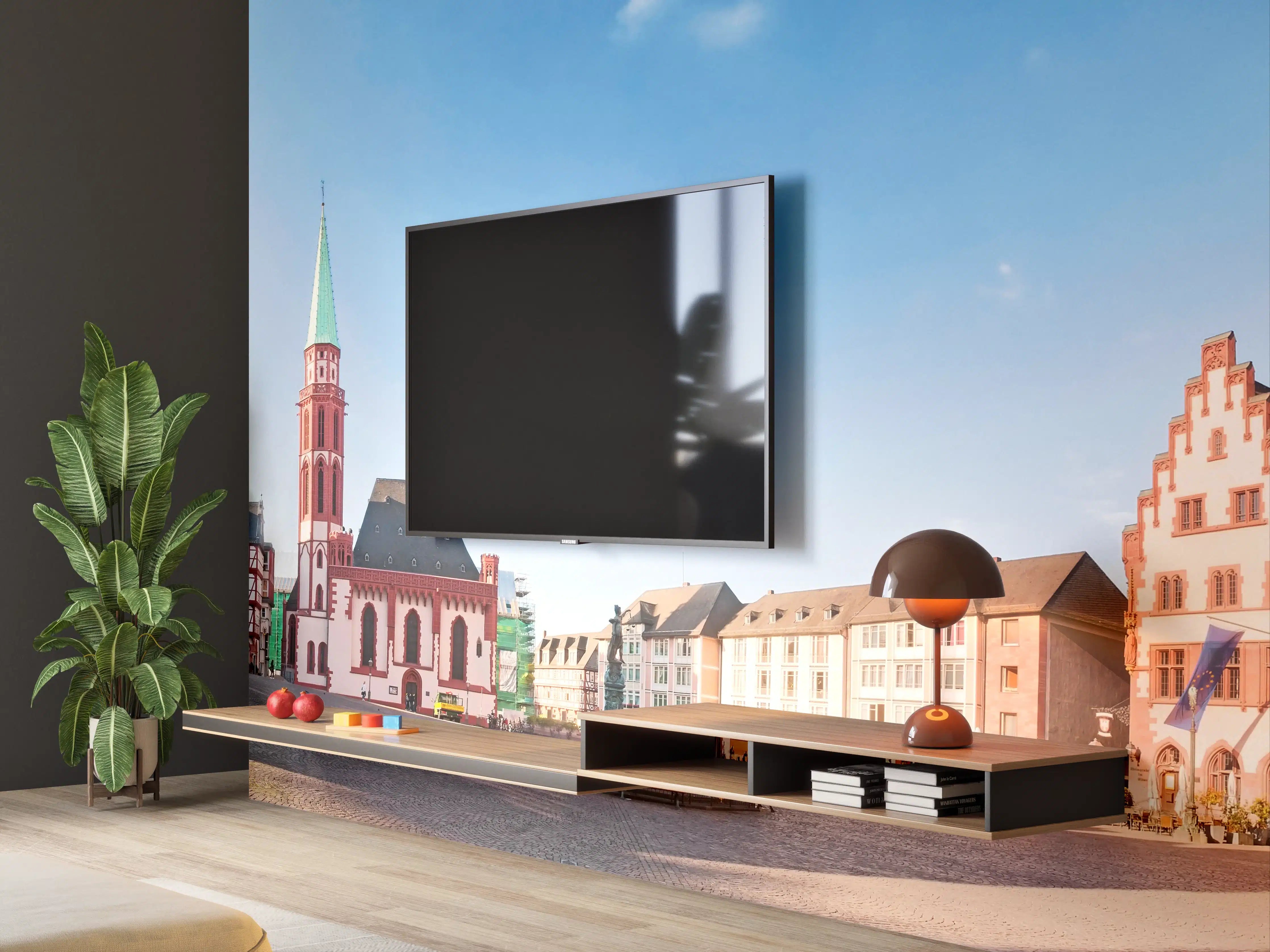 Wandverkleidung Wohnzimmer - Frankfurt Römerberg