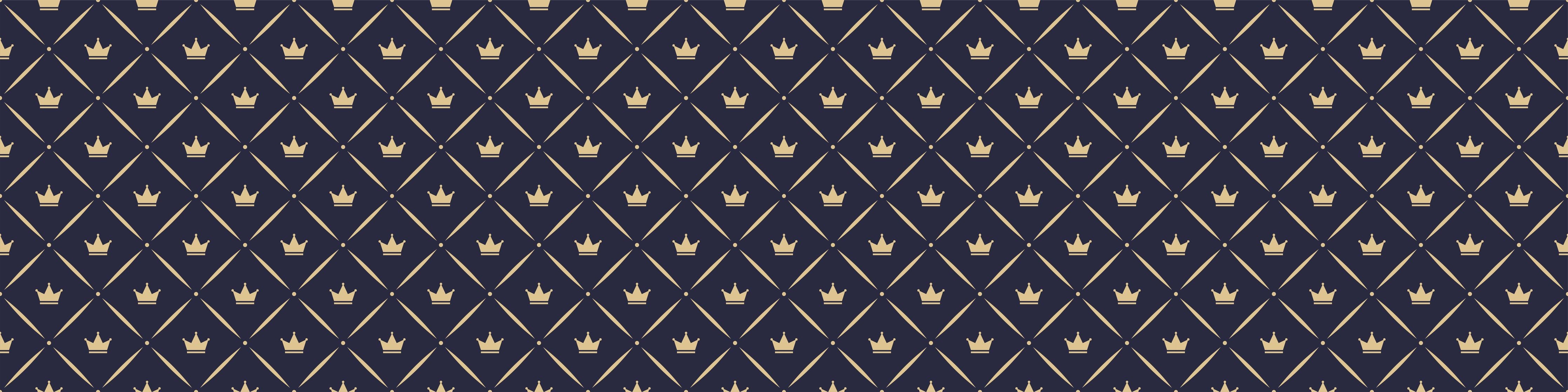 Wandverkleidung Wohnzimmer-Geometrisches Muster Dunkelblau Gold