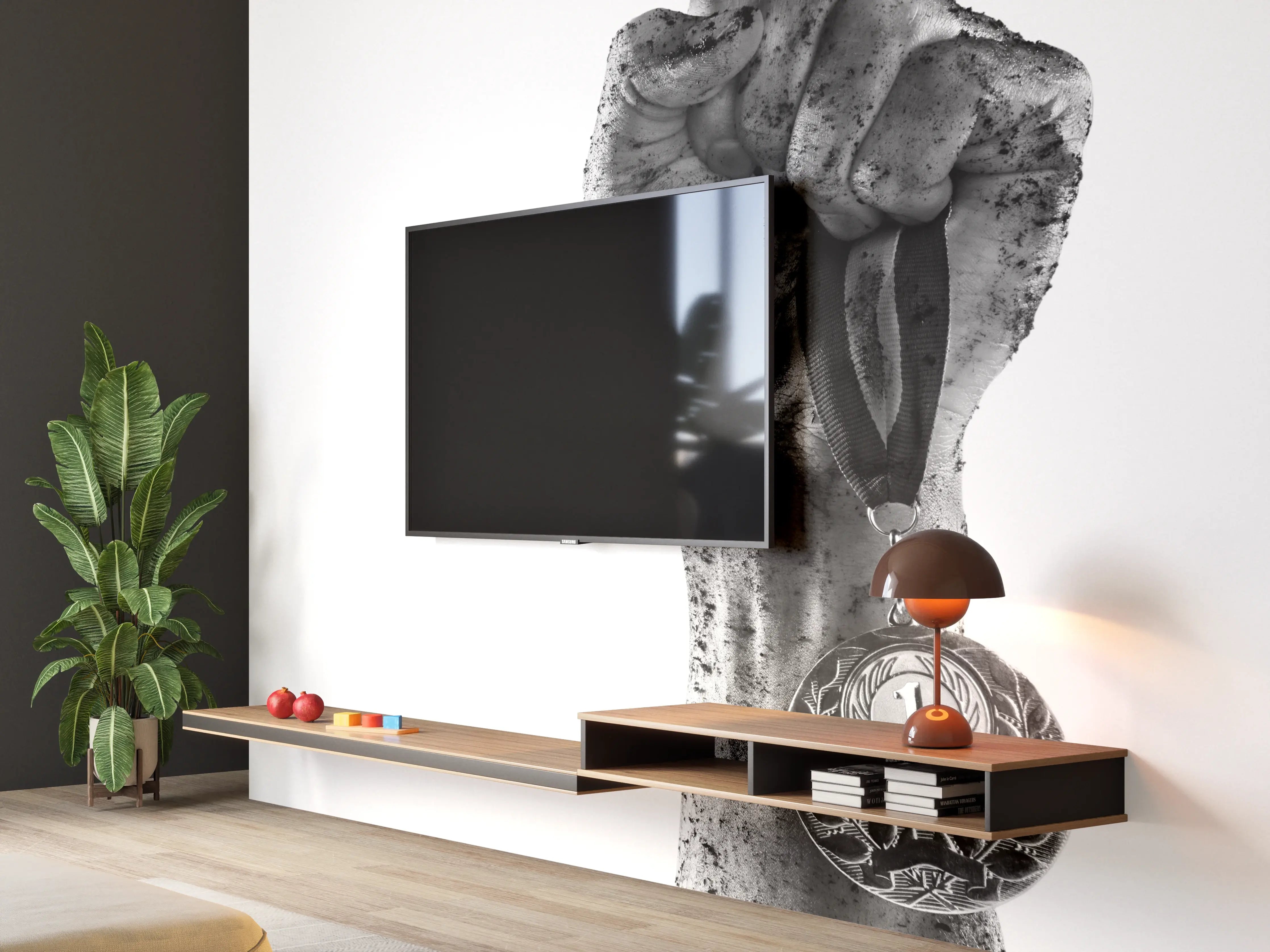 Wandverkleidung Wohnzimmer - Gewinner mit einer Medaille