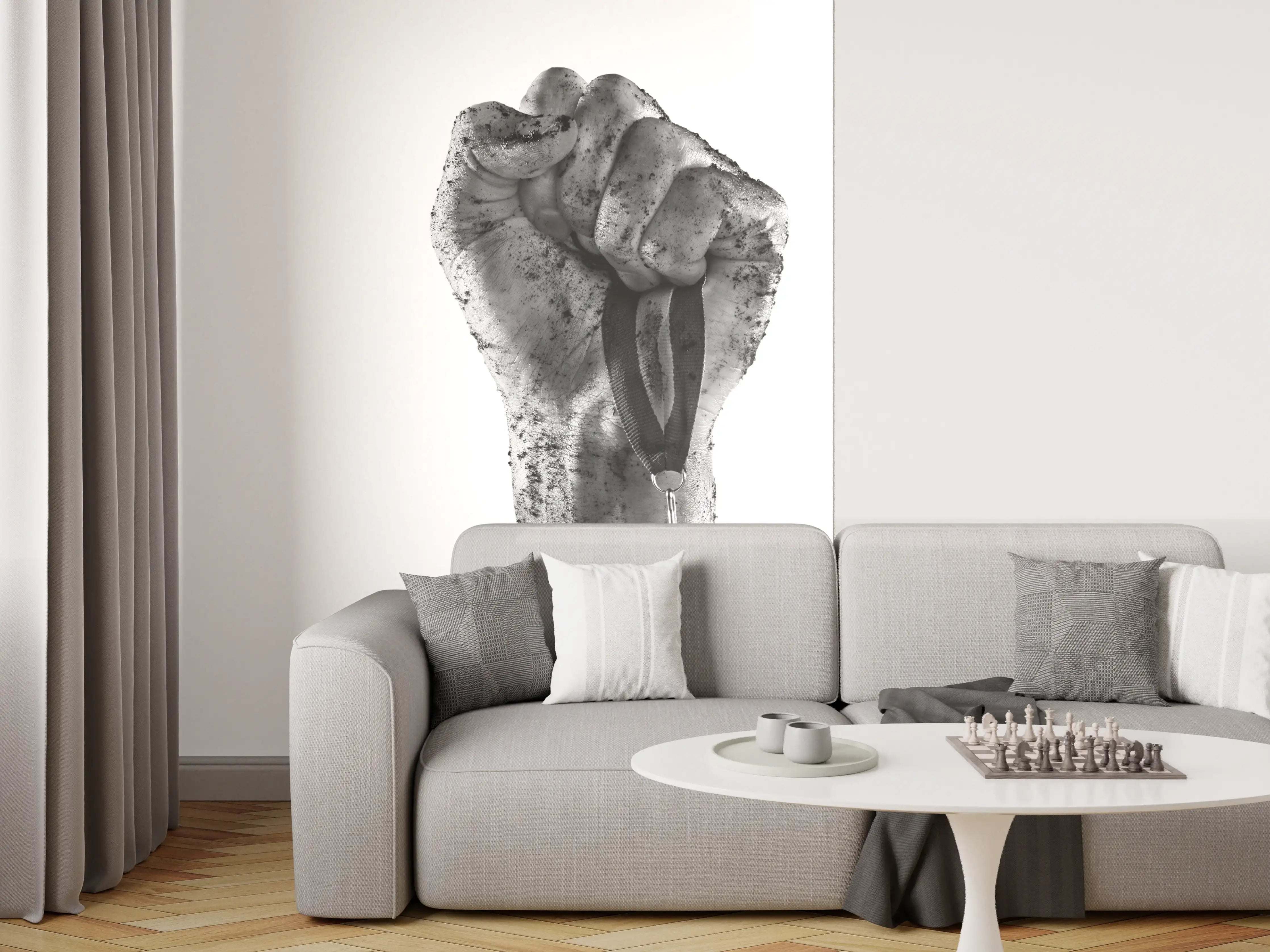 Wandverkleidung Wohnzimmer - Gewinner mit einer Medaille