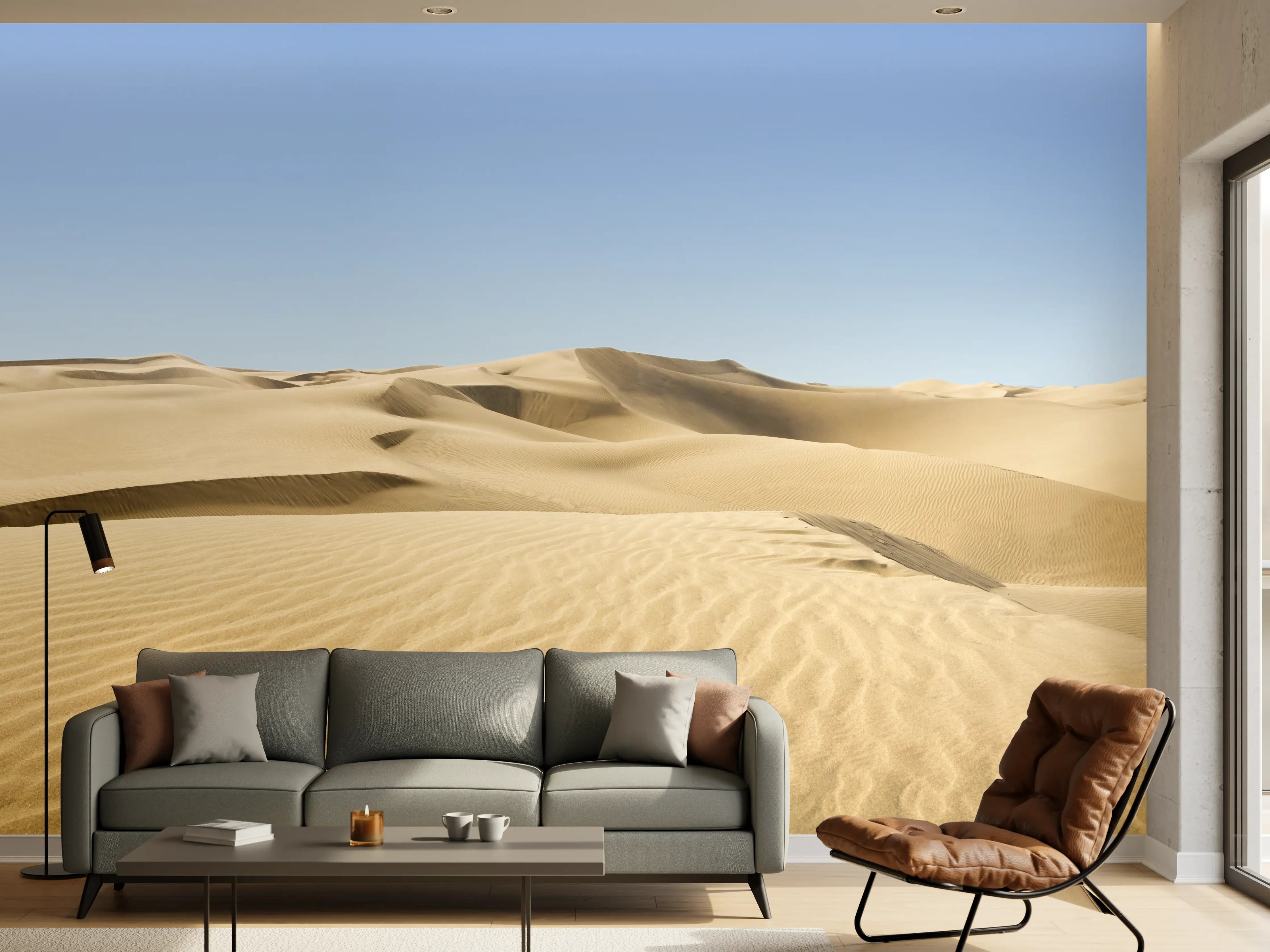 Wandverkleidung Wohnzimmer - Gold desert