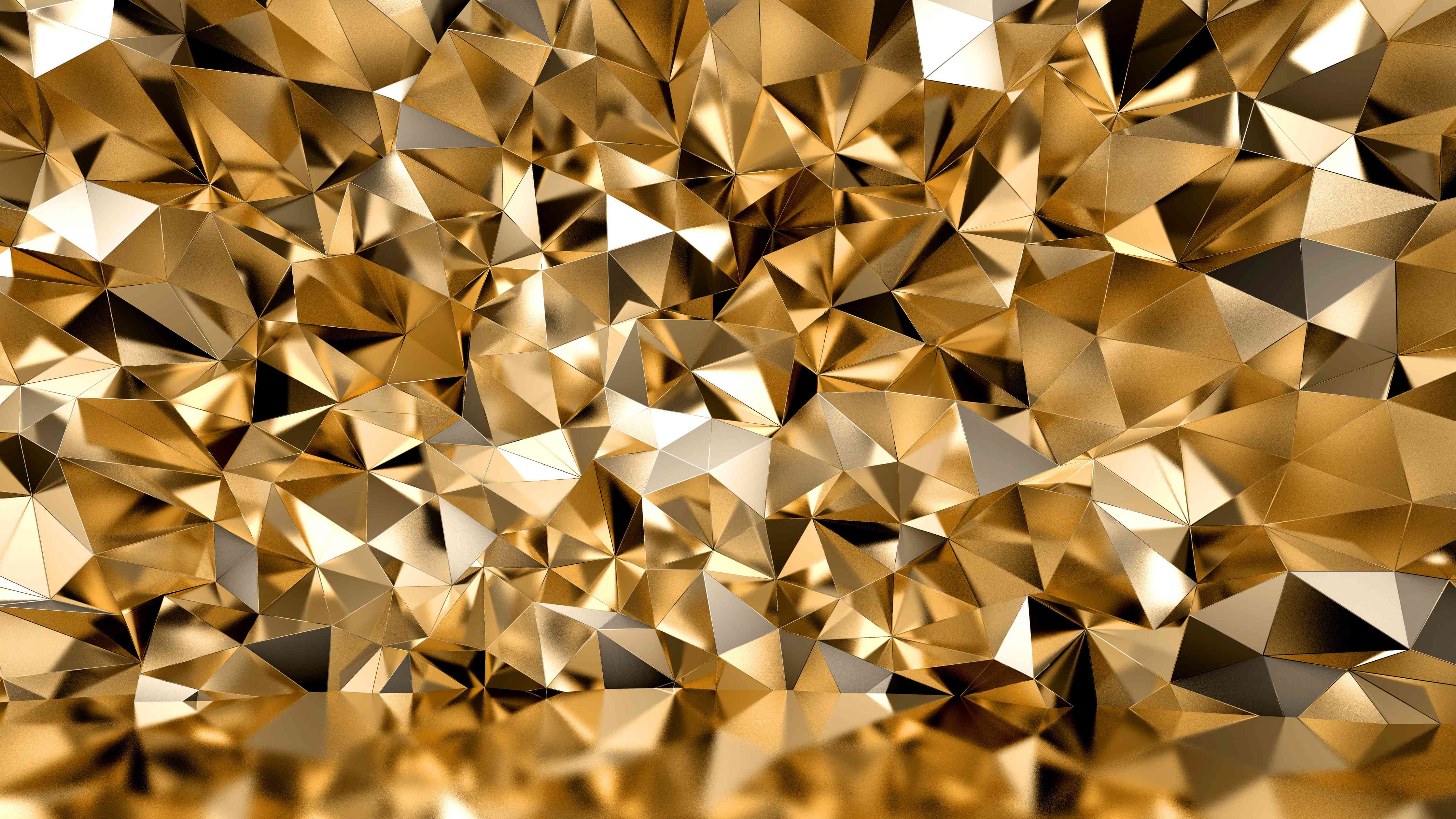 Wandverkleidung Wohnzimmer-Goldene Geometrie: Luxuriöse Wandgestaltung